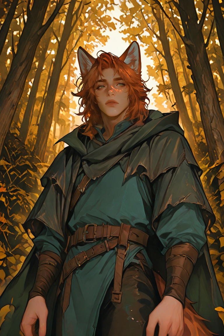 1boy,  fox_boy,  animal_ears on Tensor.Art