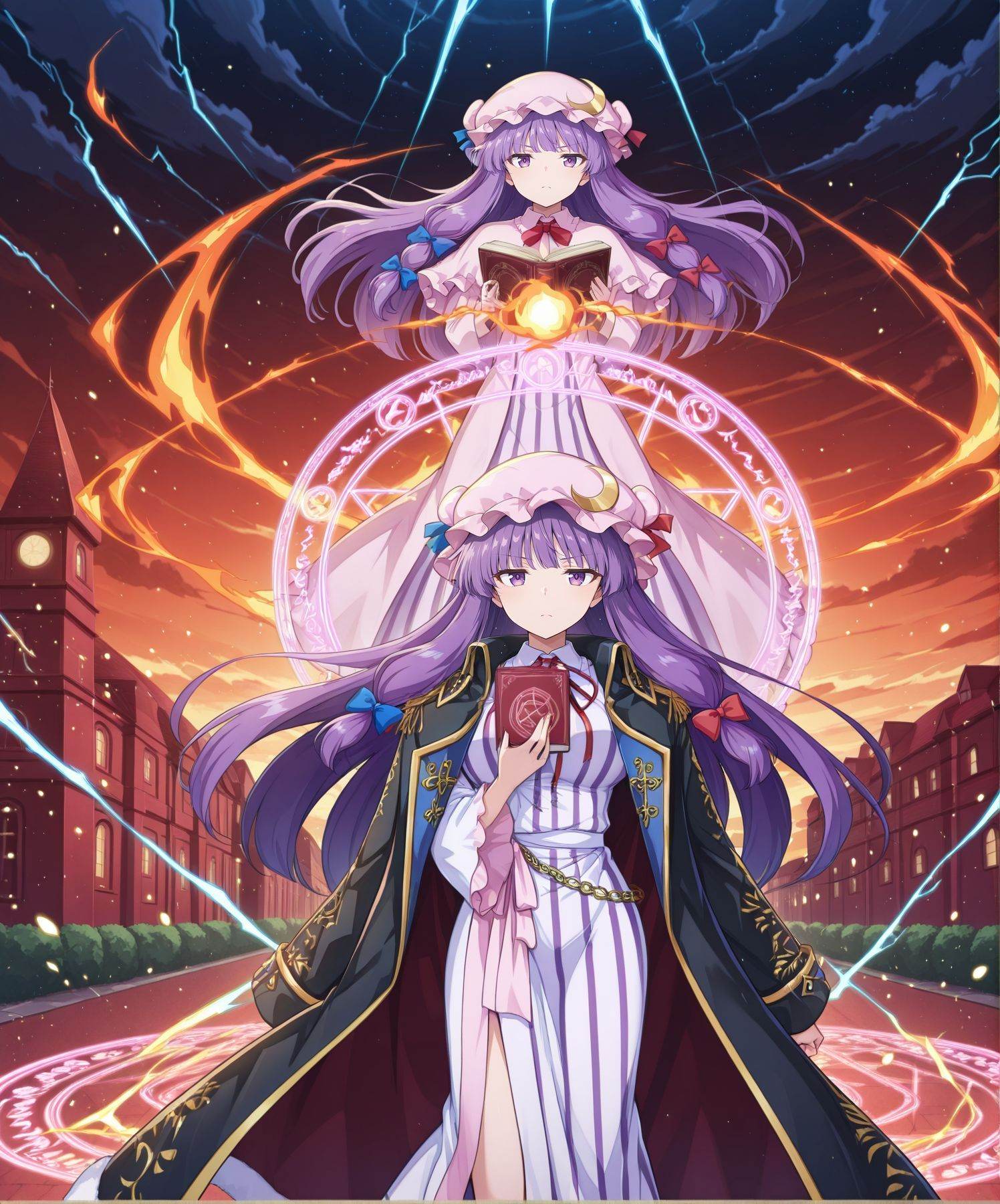 2girls,  dynamic pose,  outdoors on Tensor.Art