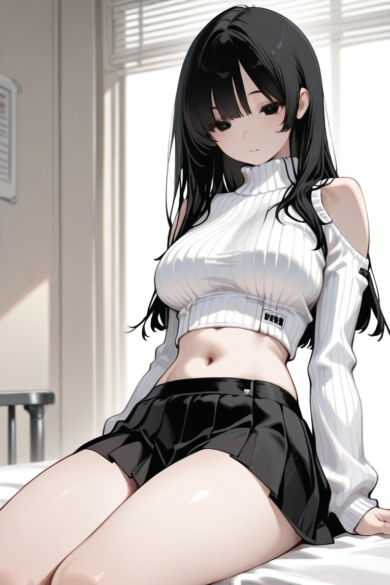 iroha_kannou,  1girl,  black long hair on Tensor.Art