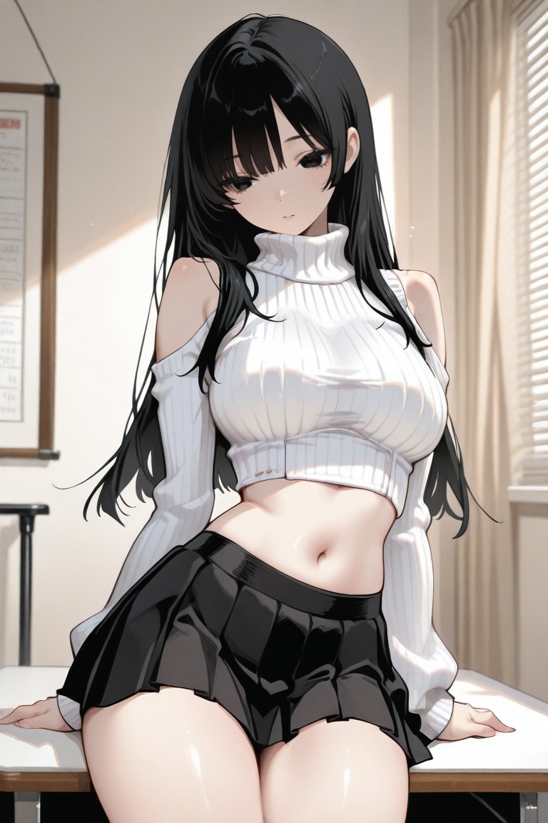 iroha_kannou,  1girl,  black long hair on Tensor.Art