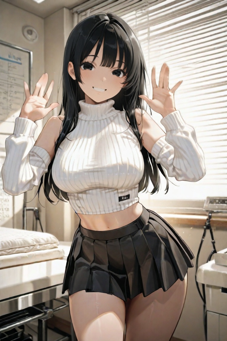 iroha_kannou,  black long hair,  black eyes on Tensor.Art