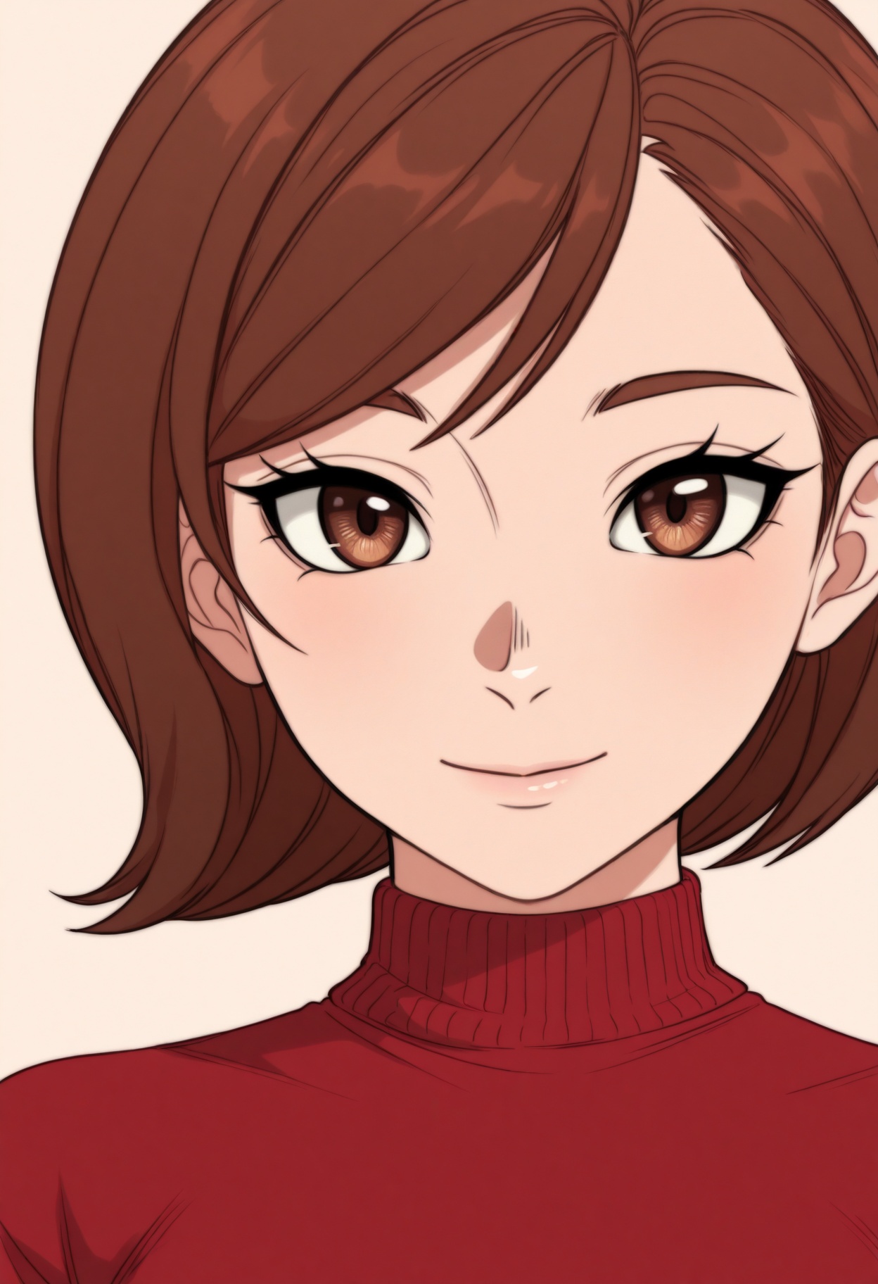 1girl,  solo,  red sweater on Tensor.Art