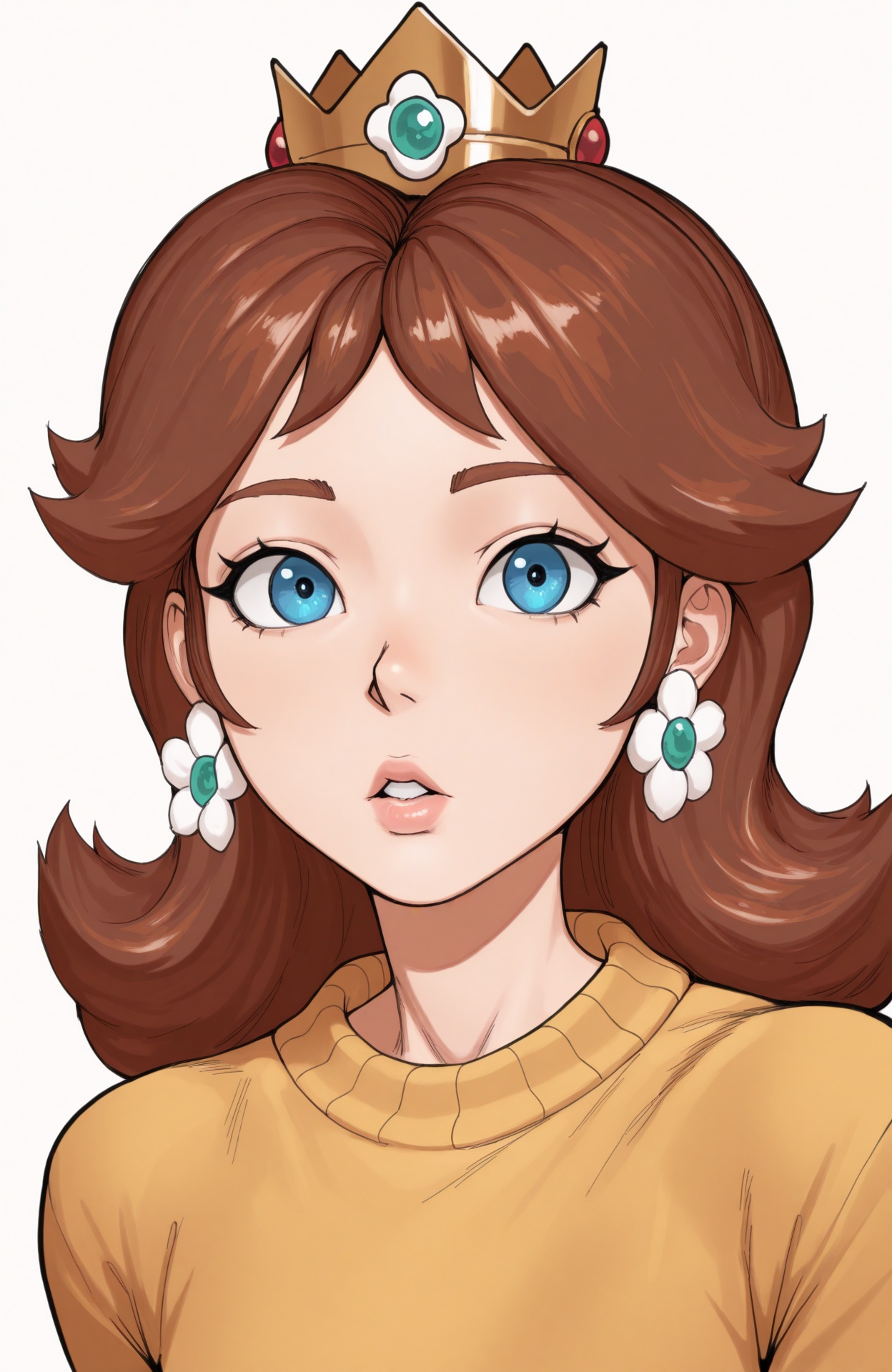 1girl,  solo,  white background on Tensor.Art