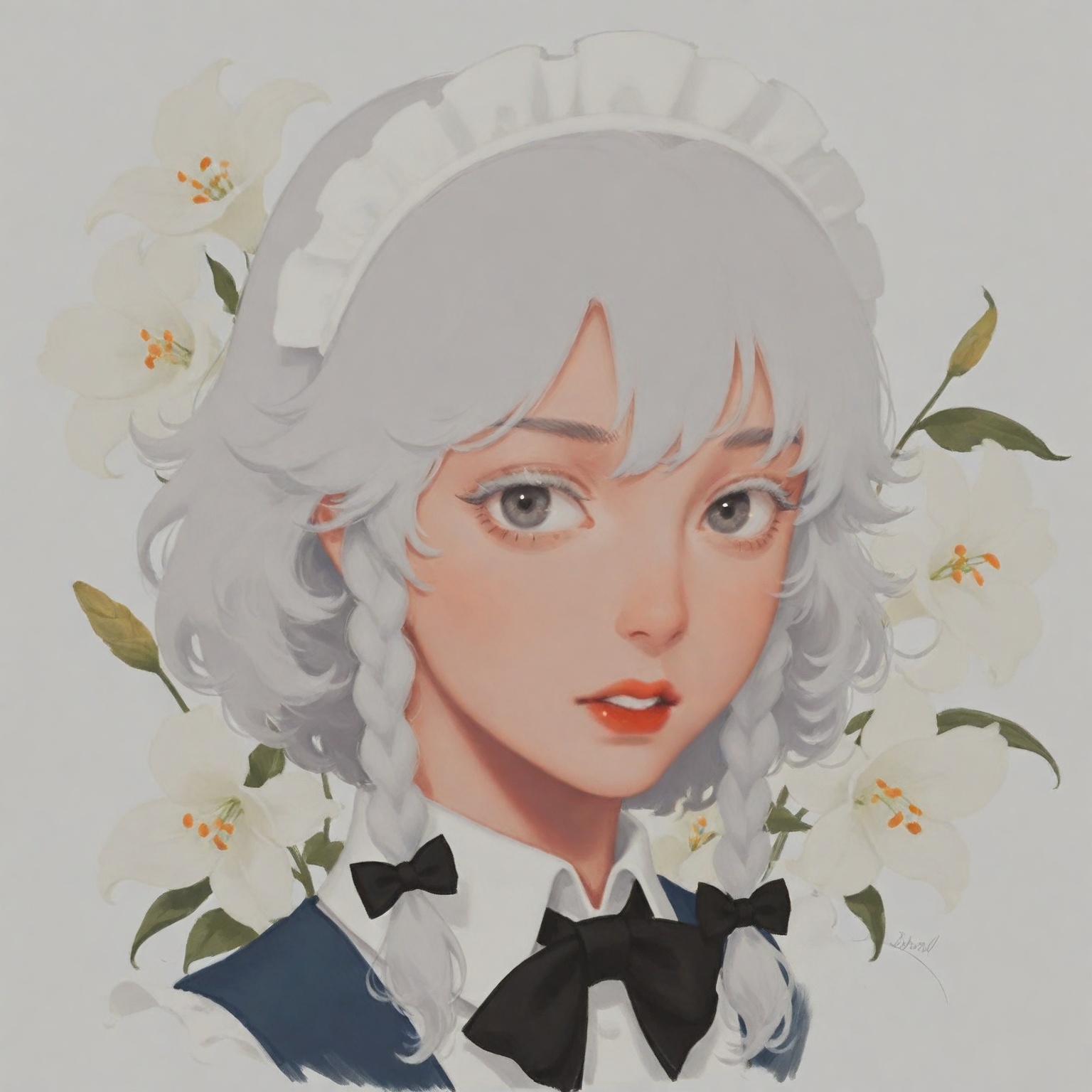 vinpaint-style,  1girl,  izayoi sakuya on Tensor.Art