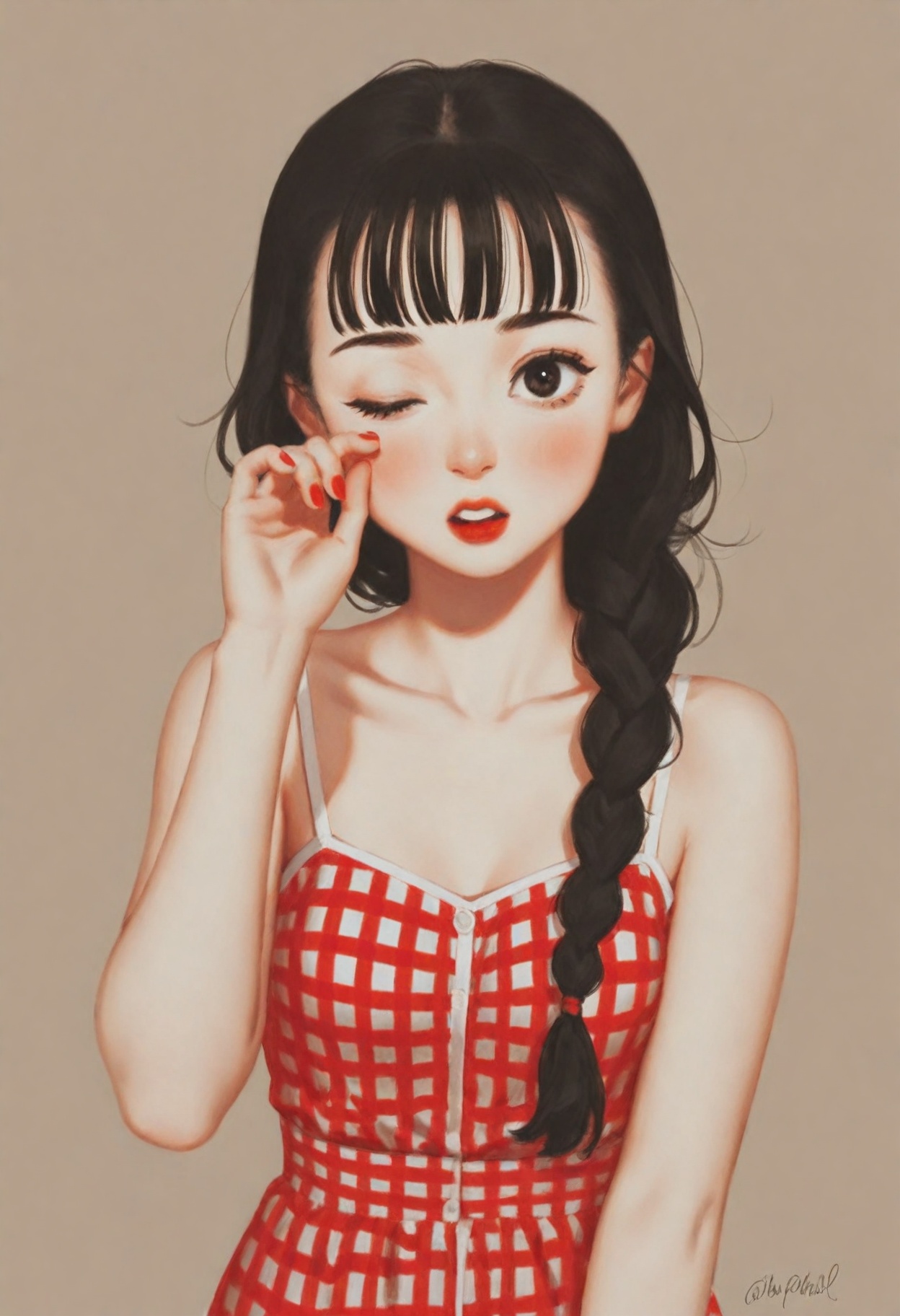 vinpaint-style,  1girl,  original on Tensor.Art