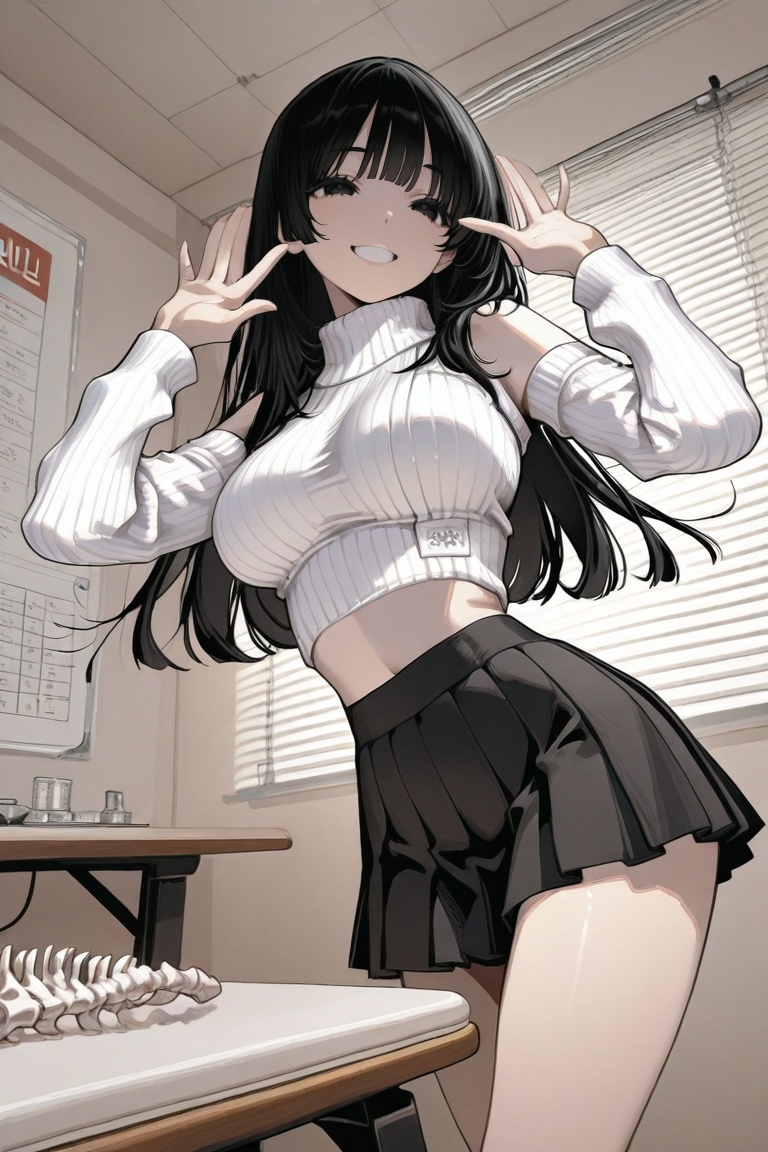 iroha_kannou,  black long hair,  black eyes on Tensor.Art