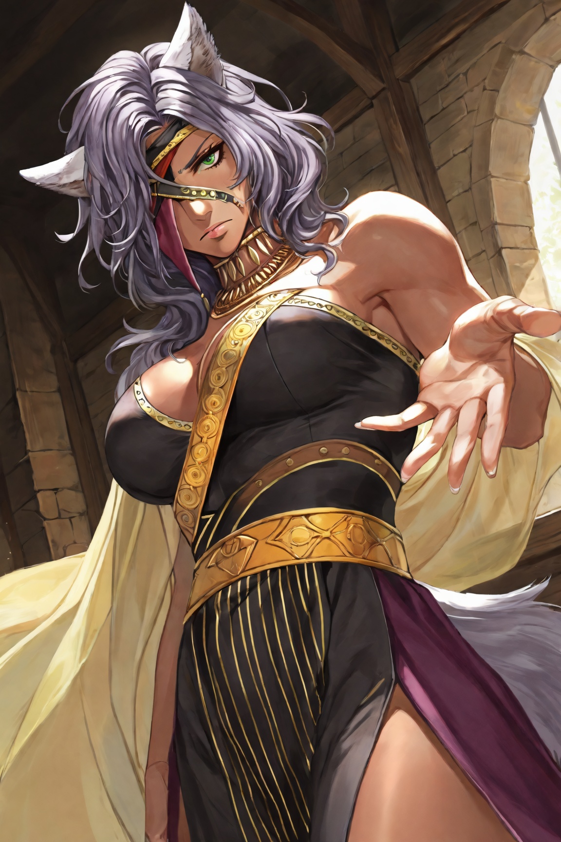 1girl,  looking viewer,  serious face on Tensor.Art