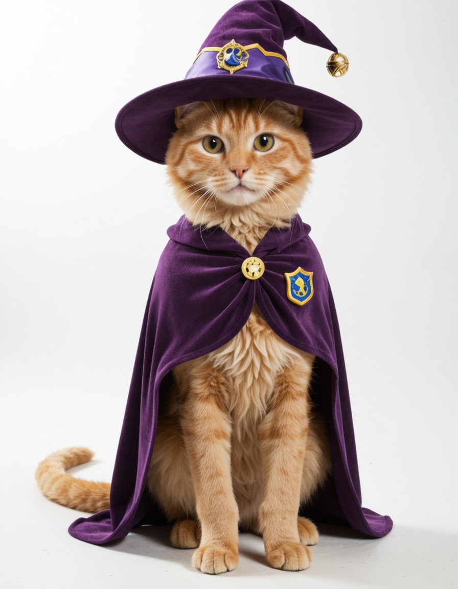 ehscorepony,  a cat,  ((wizard outfit) on Tensor.Art