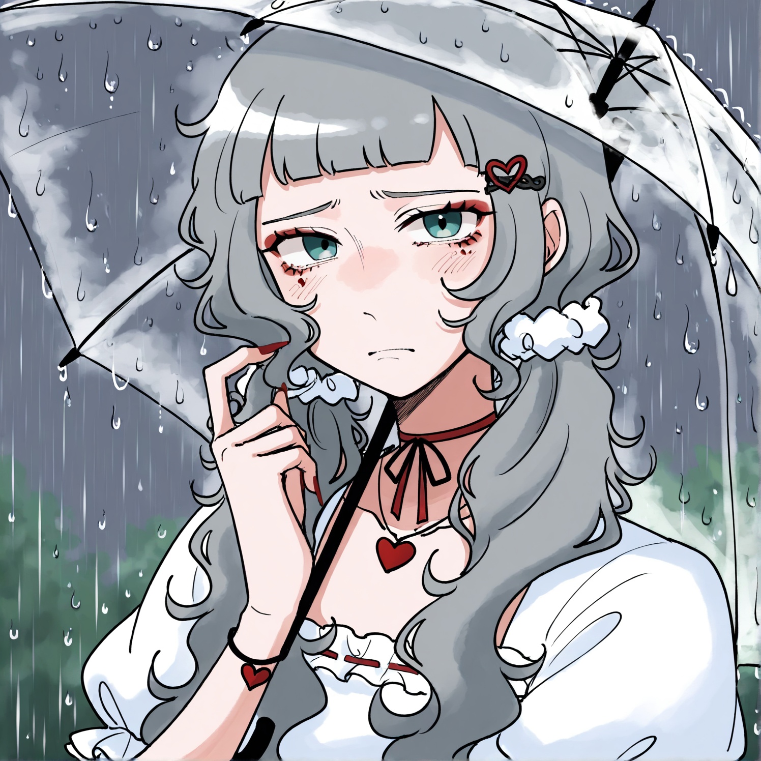 1girl,  aegyo sal,  blurry on Tensor.Art