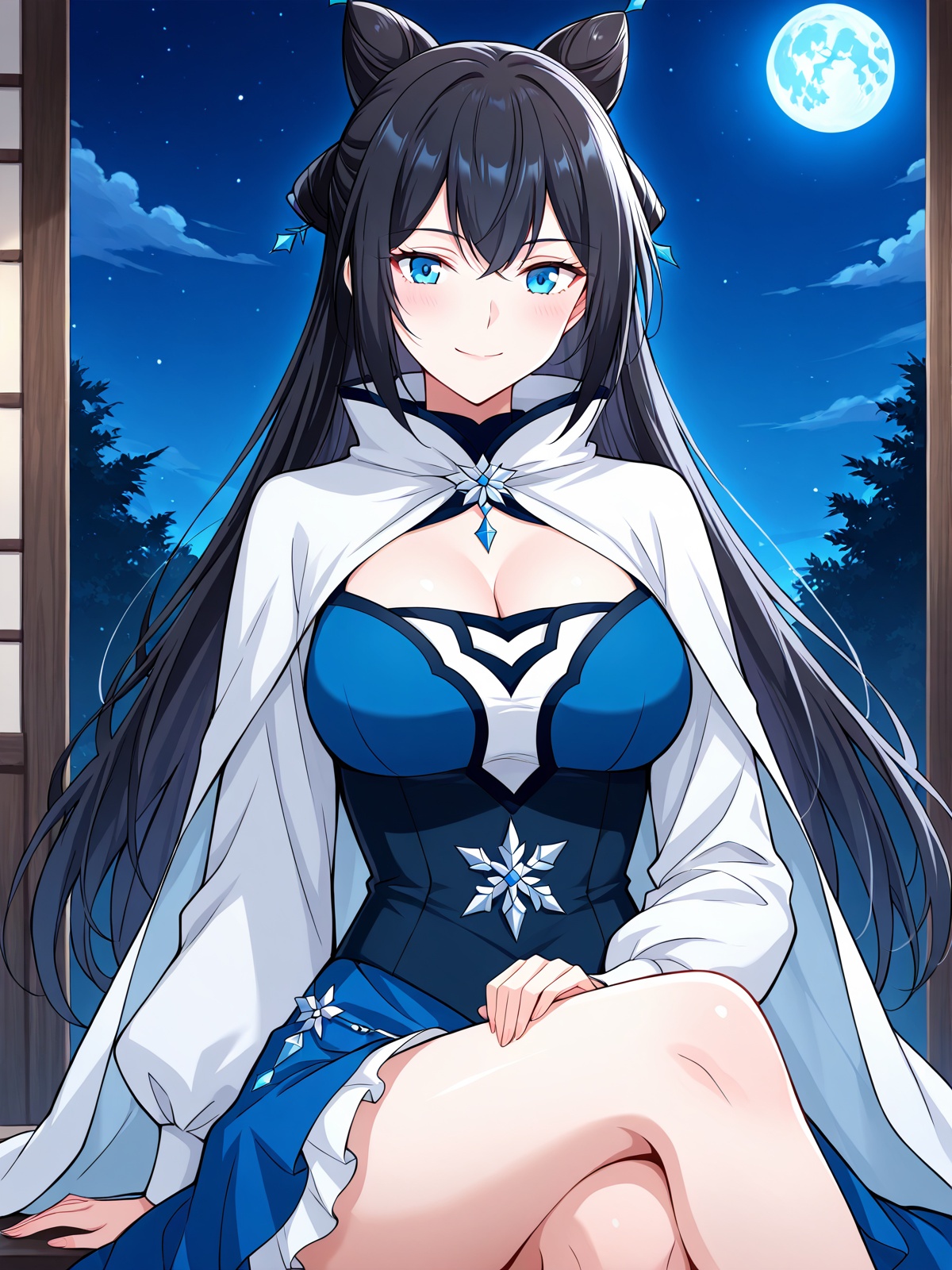 1 girl,  solo,  black hair on Tensor.Art