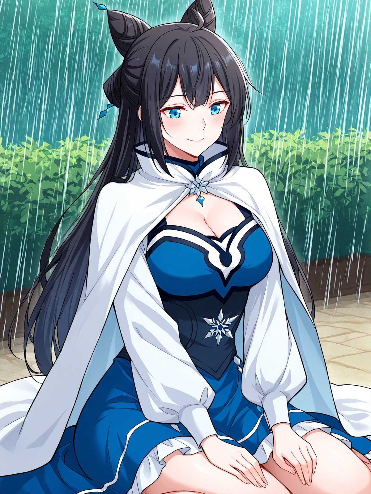 1 girl,  solo,  black hair on Tensor.Art