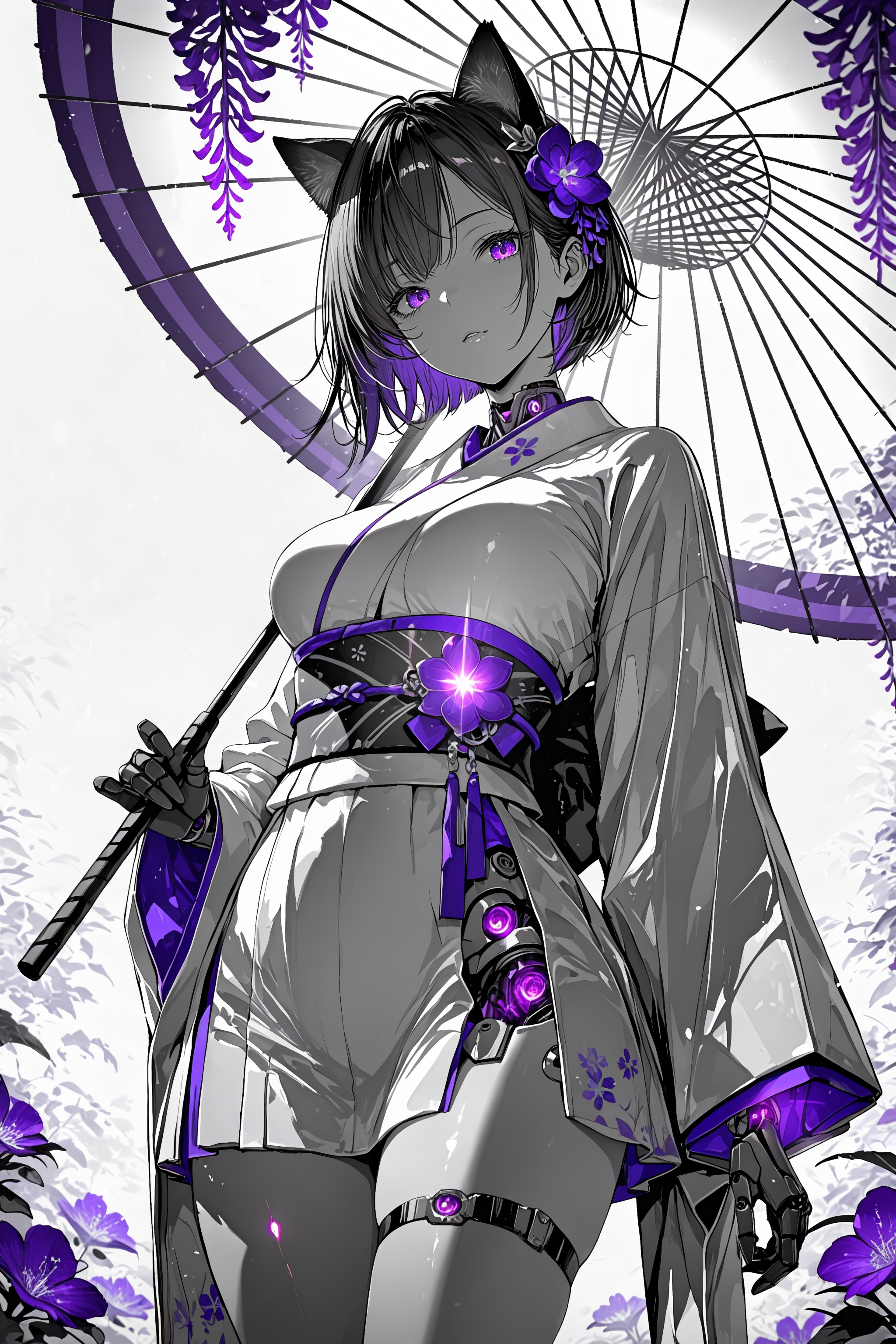 1girl,  umbrella,  solo on Tensor.Art