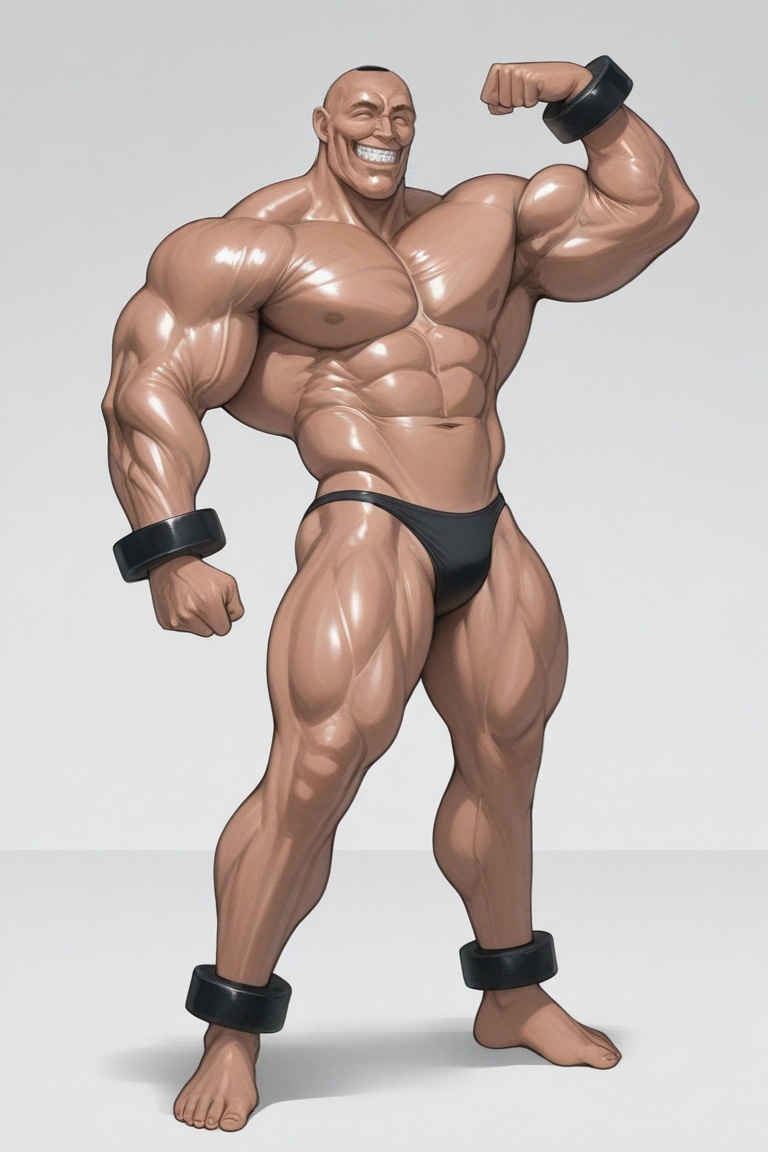 adon_samson,  hyper_muscular_male,  flexing_grin on Tensor.Art