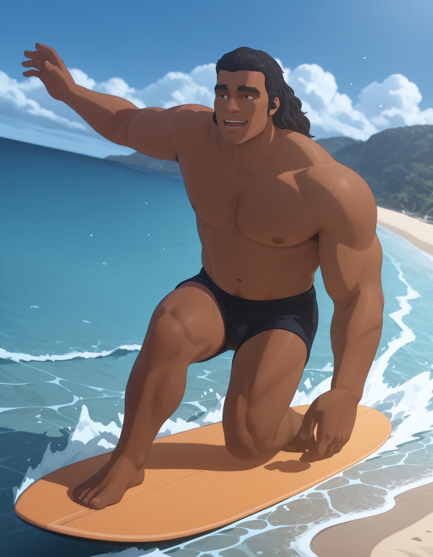 dispatch_royd,  1boy,  surfing on Tensor.Art