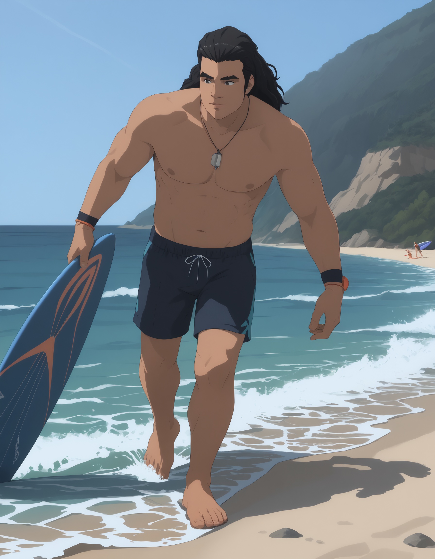 dispatch_royd,  1boy,  surfing on Tensor.Art