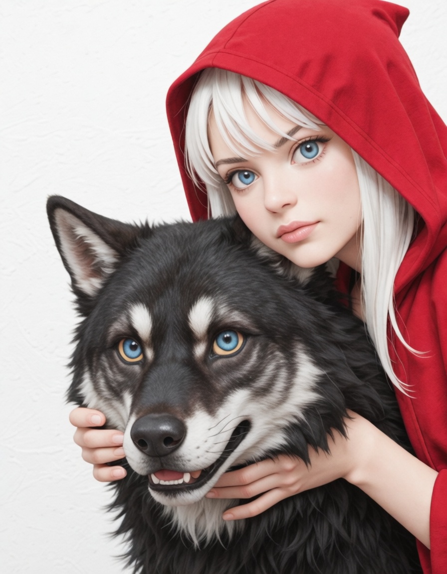 surreal,  mystery,  angry wolf on Tensor.Art