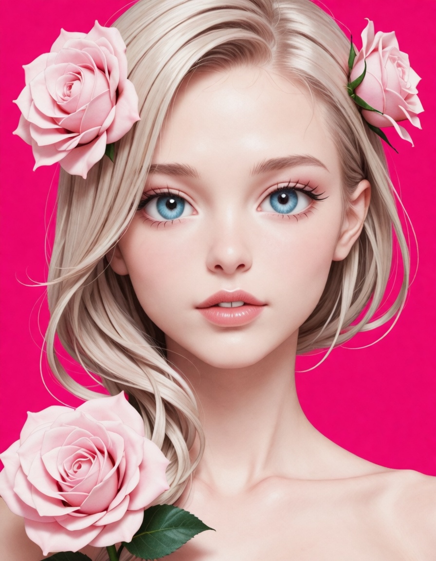 1girl,  flower,  solo on Tensor.Art