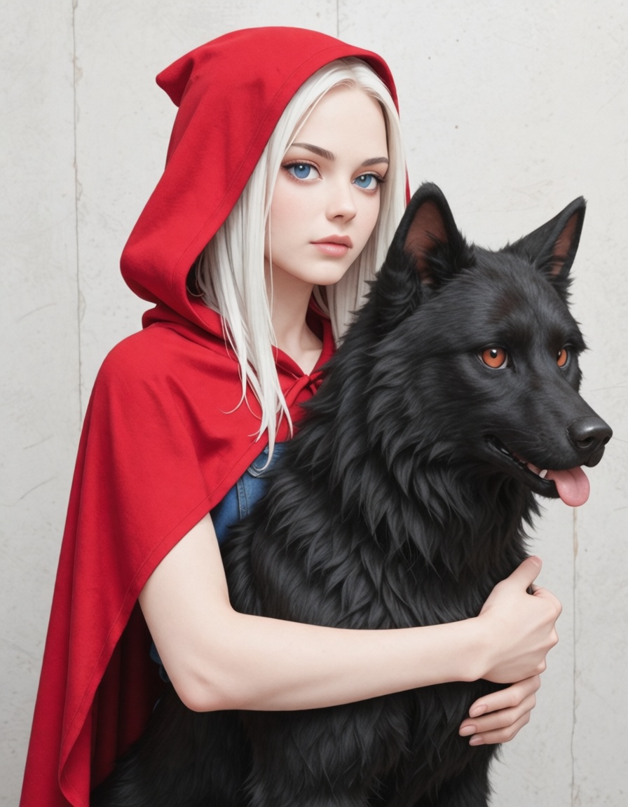 surreal,  mystery,  angry wolf on Tensor.Art