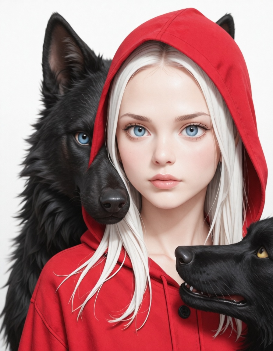 surreal,  mystery,  angry wolf on Tensor.Art