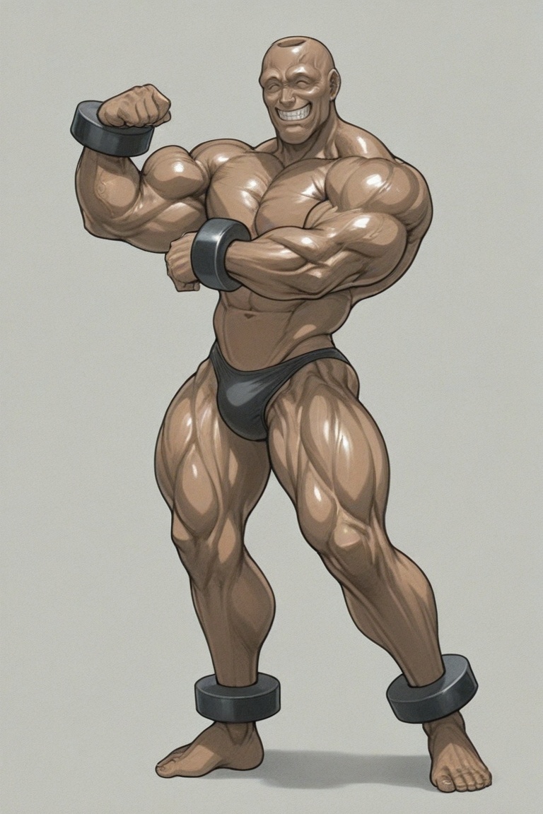 adon_samson,  tan skin ,  hyper_muscular_male on Tensor.Art
