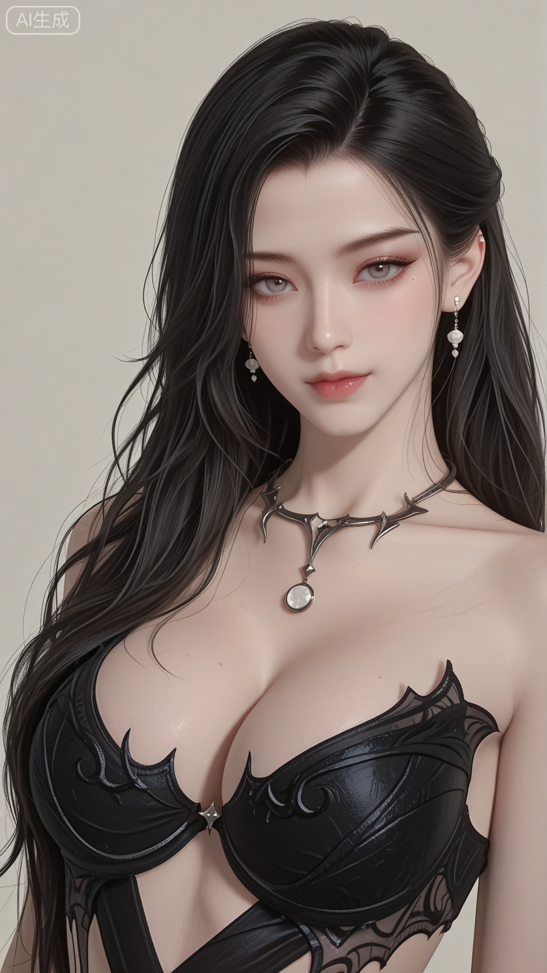 MZ clothes, solo, exquisite skin, upper_body, looking at viewer, even illumination, very awa, simple background,