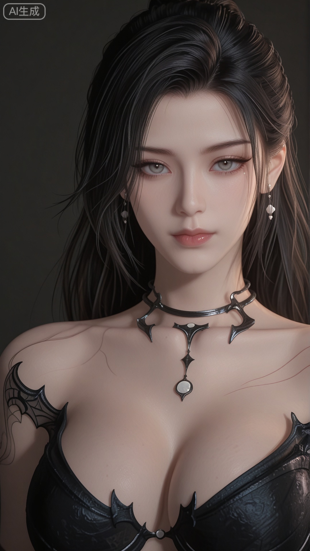 MZ clothes, solo, exquisite skin,upper_body, looking at viewer, even illumination, very awa, simple background,