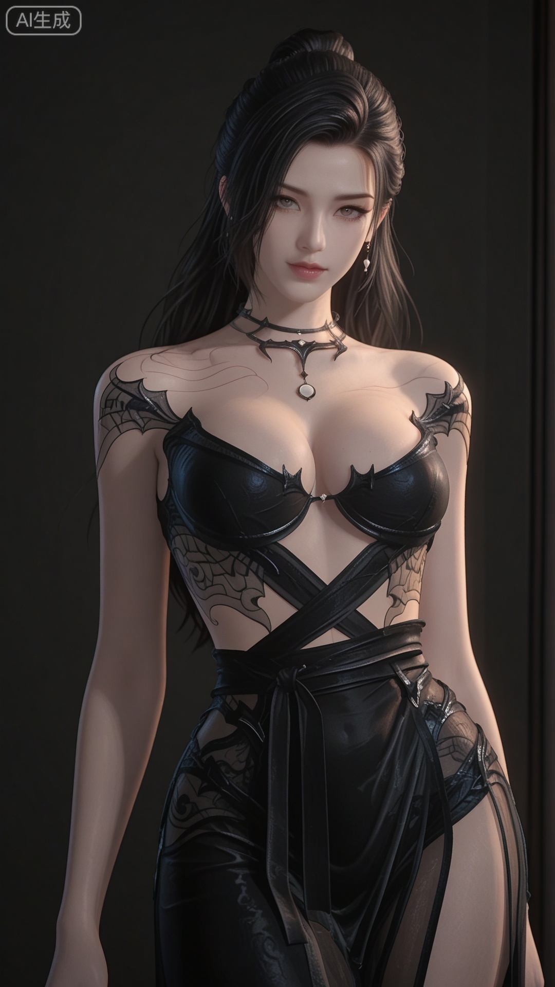 MZ clothes, solo, exquisite skin, cowboy_shot, looking at viewer, even illumination, very awa, simple background,