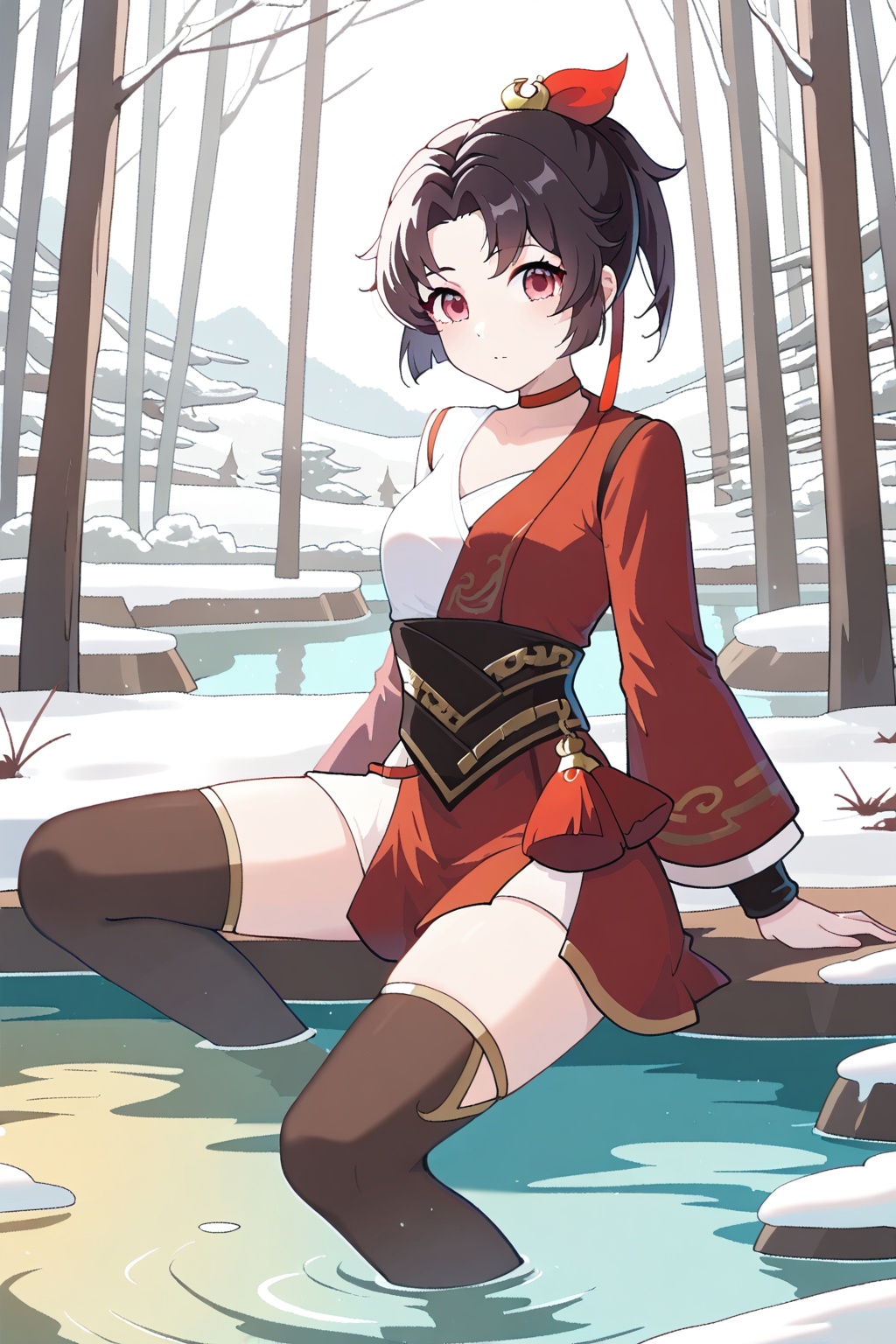 Snow,  Snow,  Pond on Tensor.Art