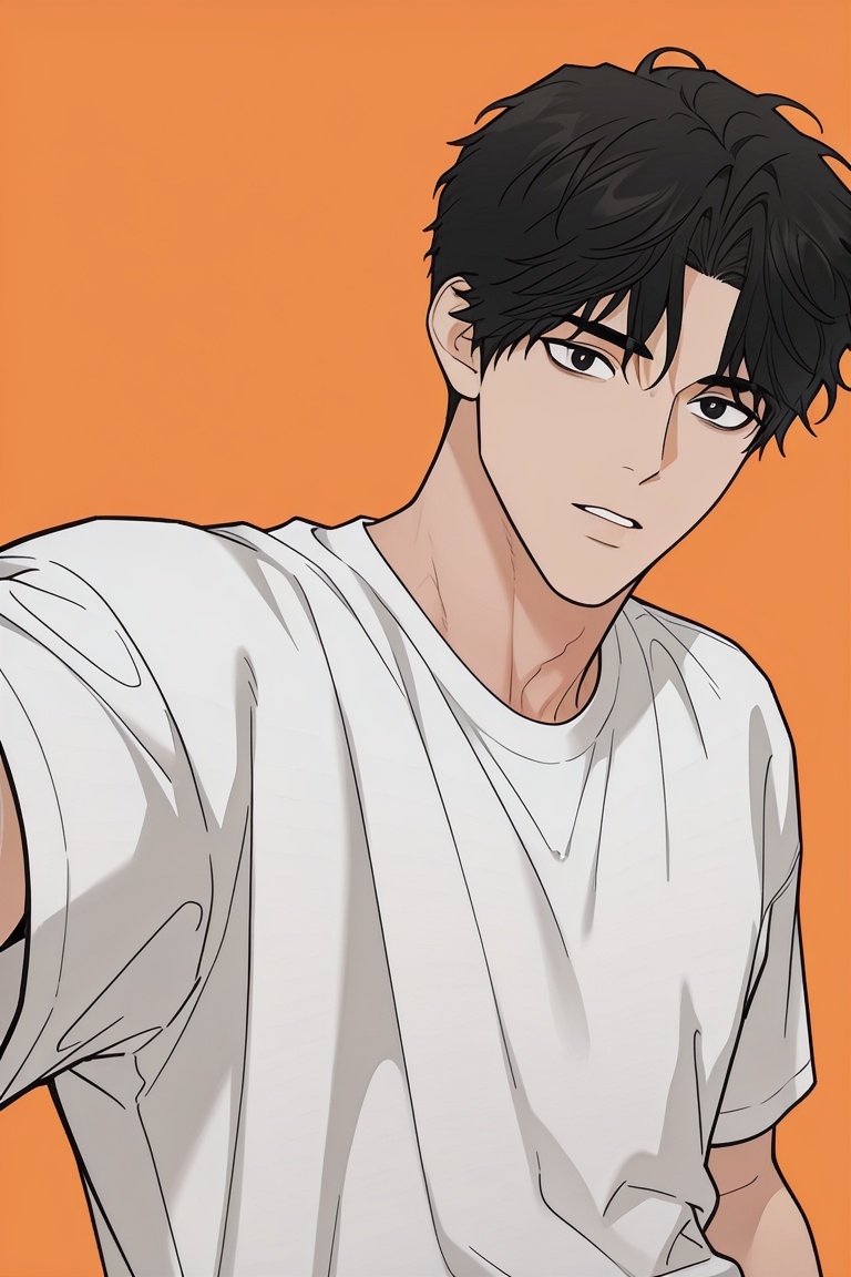 anime screencap,  looking at viewer,  kwon jiwook-1male focus on Tensor.Art