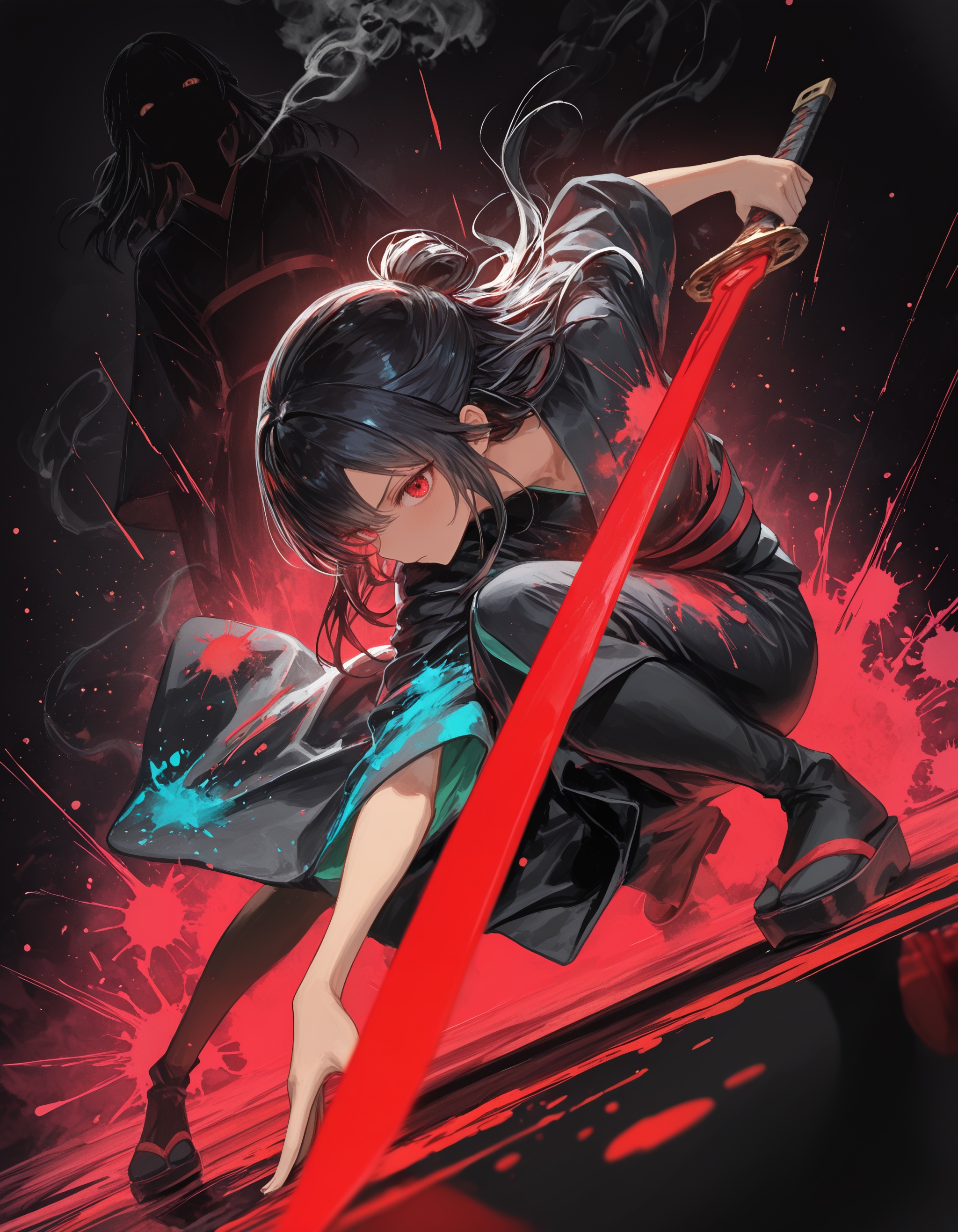 v4el_47,  colorful,  epic pose on Tensor.Art