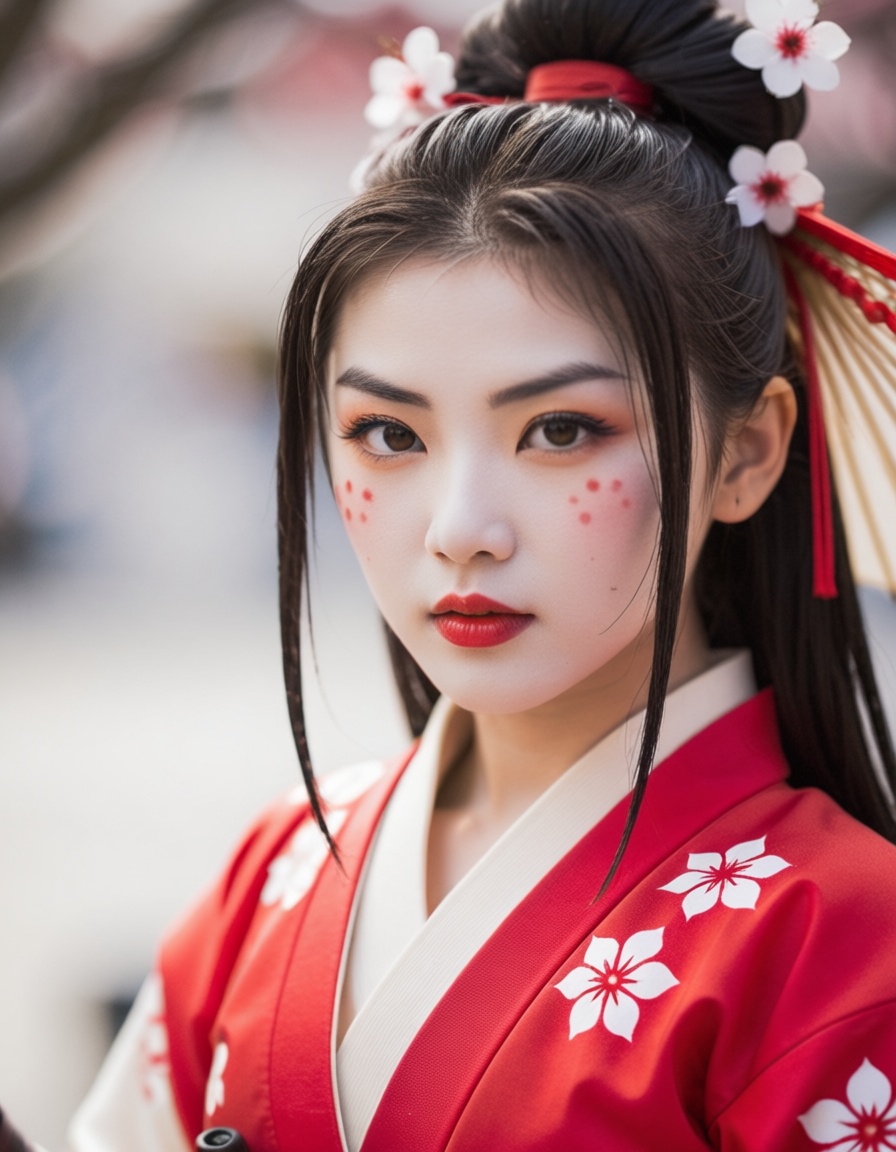 ehbokeh5,  samurai girl on Tensor.Art