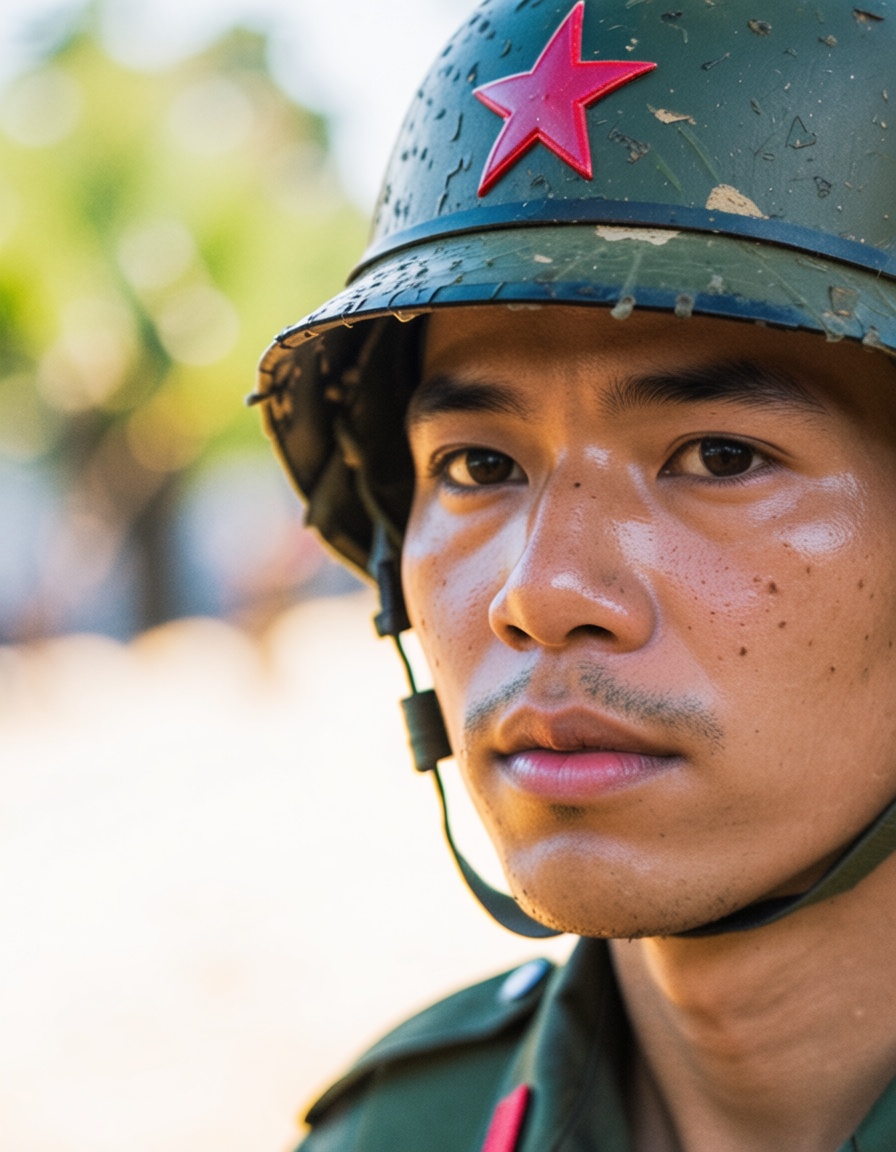 ehbokeh5,  soldier in vietnam on Tensor.Art