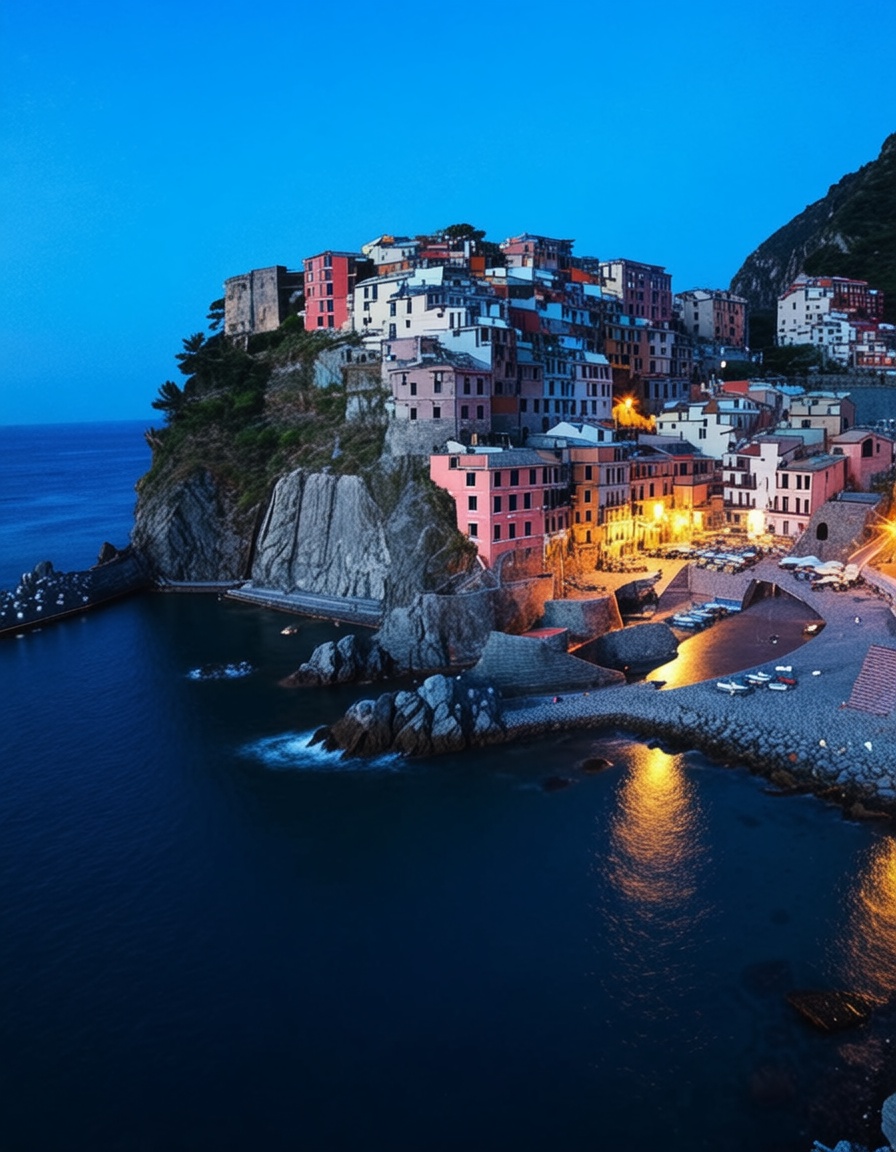 ehbluehour,  cinque terre on Tensor.Art