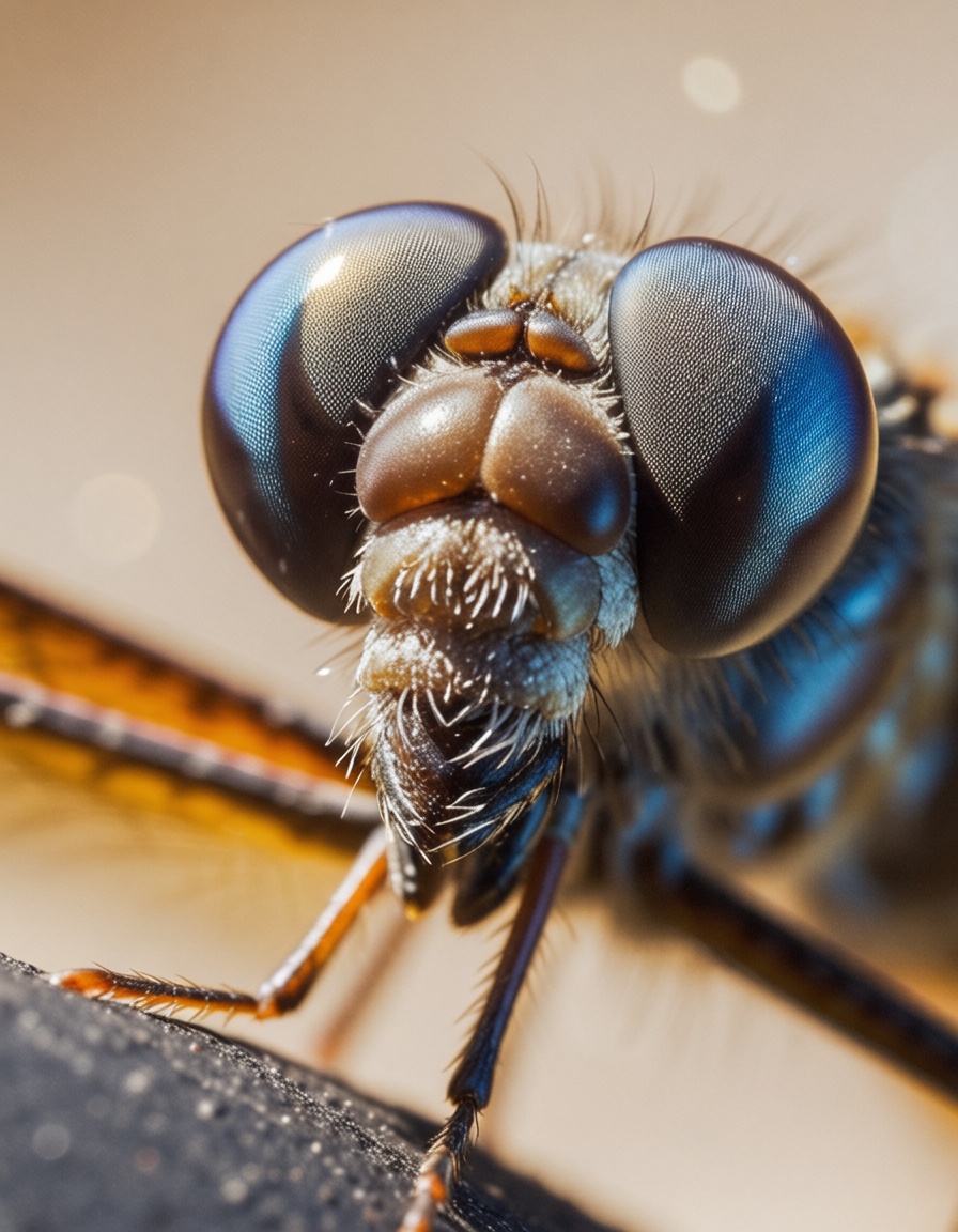 ehmacro,  dragon-fly on flight on Tensor.Art