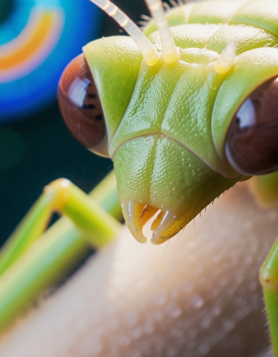ehmacro,  preaching mantis looking at you menacingly on Tensor.Art
