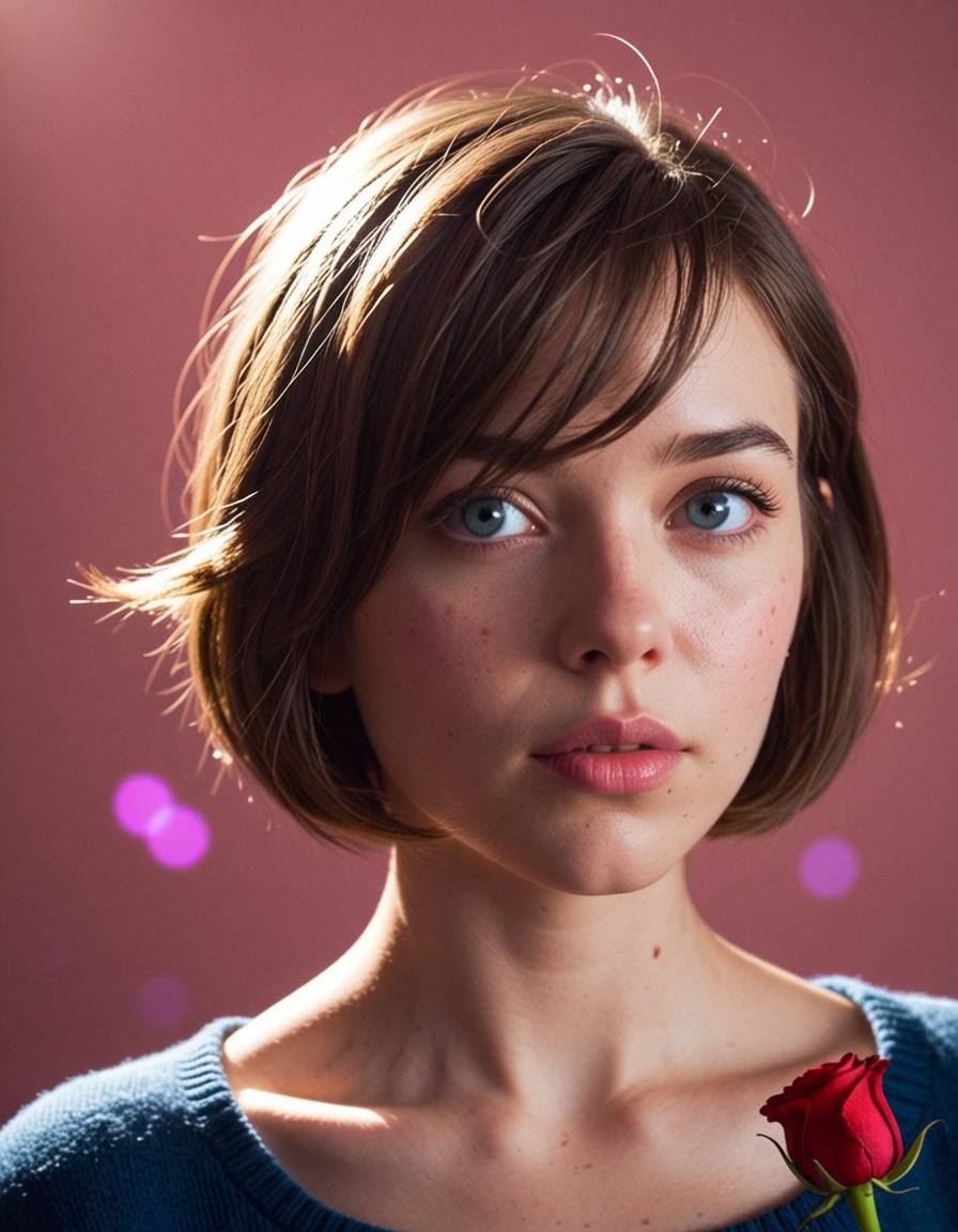 ehcinematic,  1girl,  flower on Tensor.Art