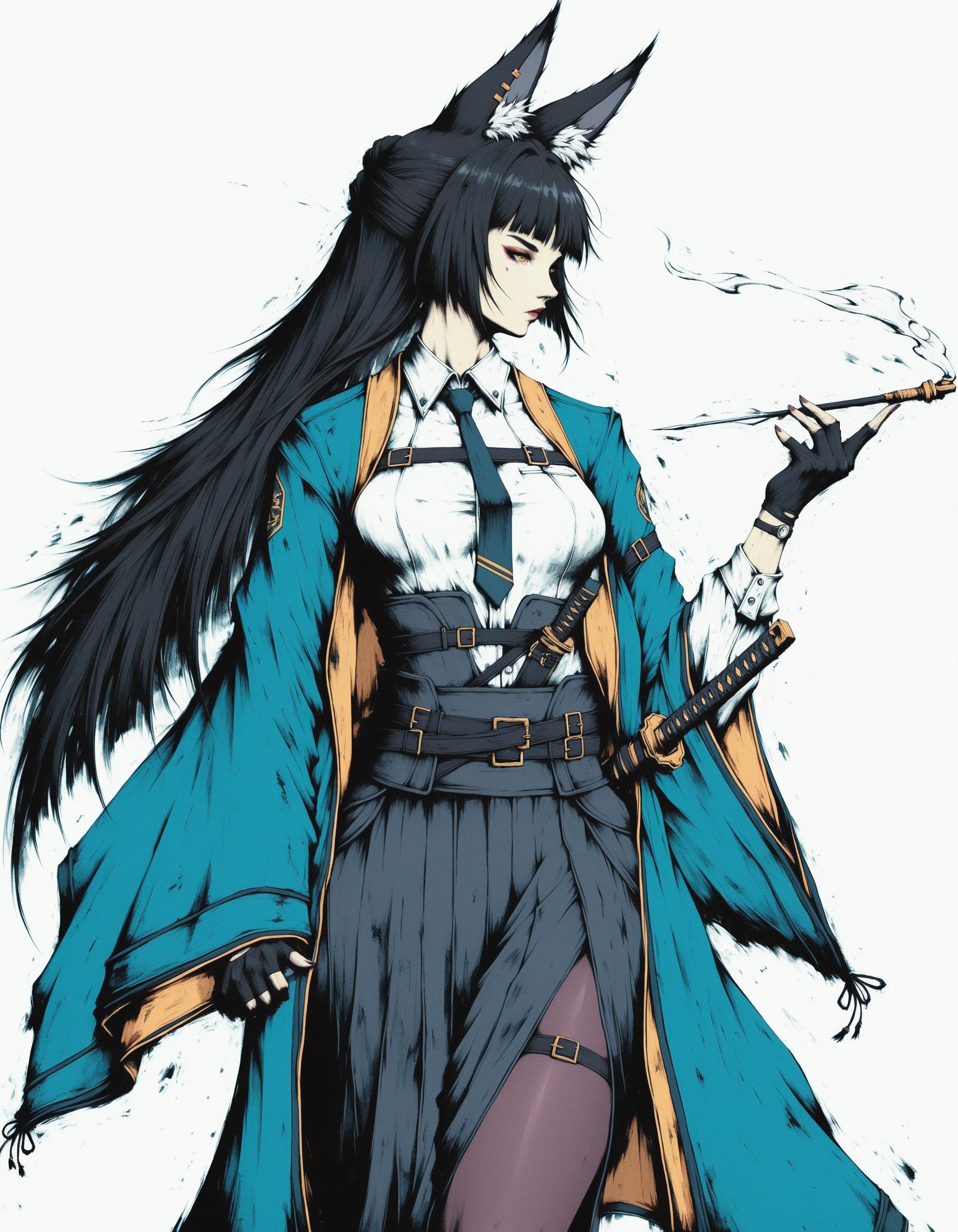 masterpiece,  hoshimi miyabi,  akramness_artstyle on Tensor.Art
