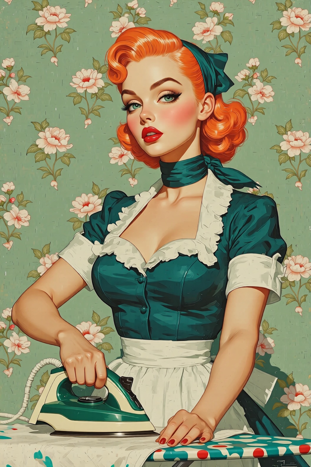 by james jean and norman rockwell,  (realistic pin up illustration: 1.4),  (hdr: 1.21) on Tensor.Art