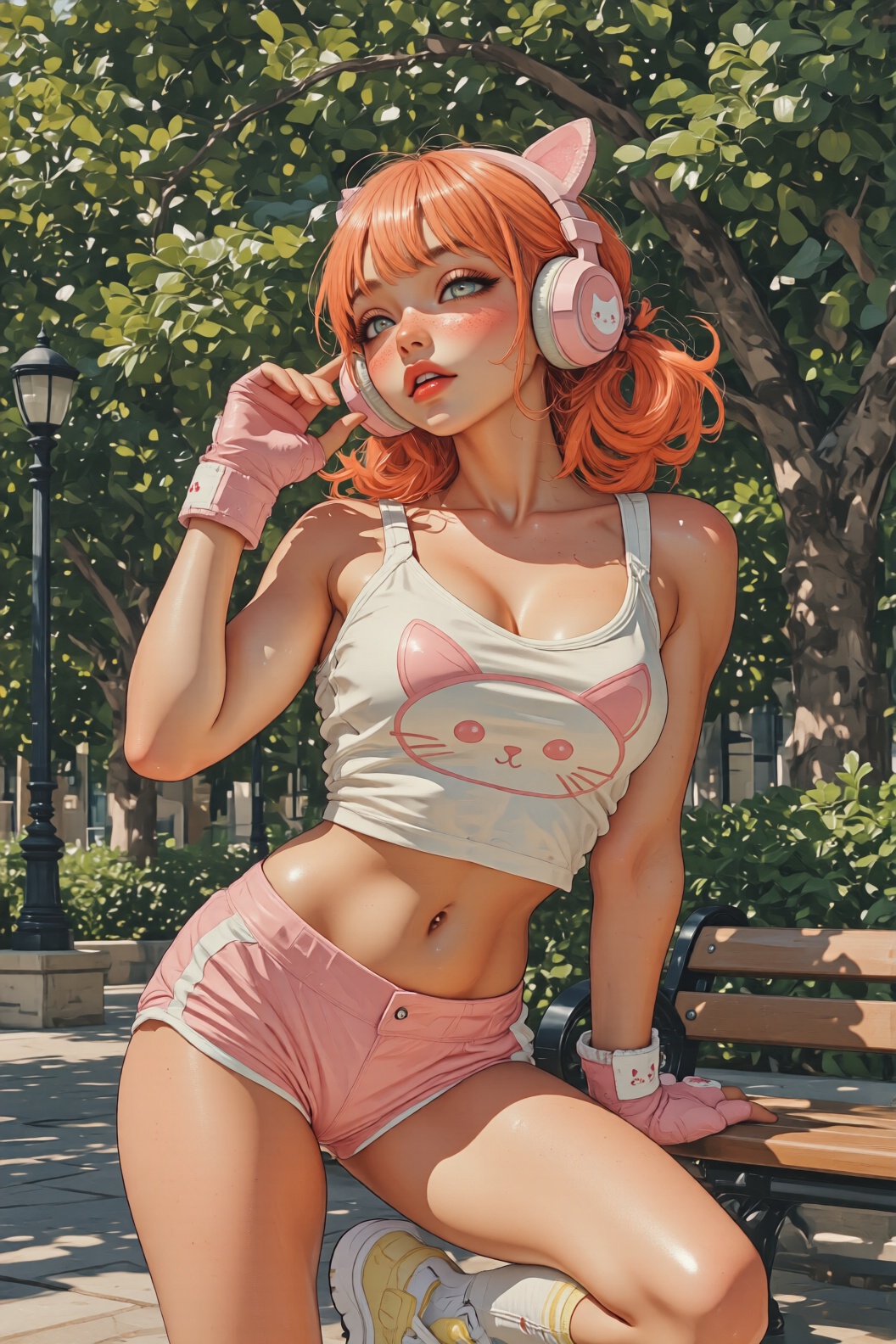 Outdoors,  Full-body portrait,  1girl on Tensor.Art