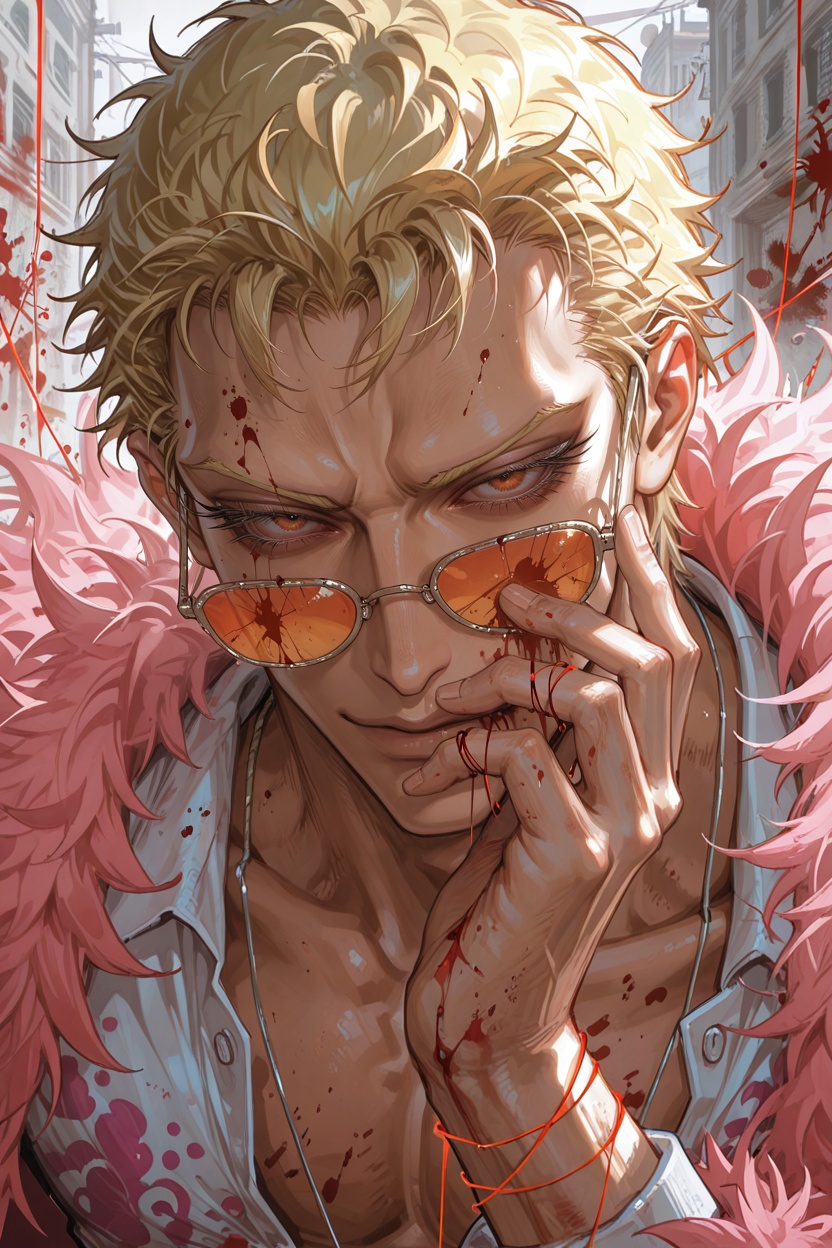 masterpiece,  scenery,  donquixote doflamingo on Tensor.Art