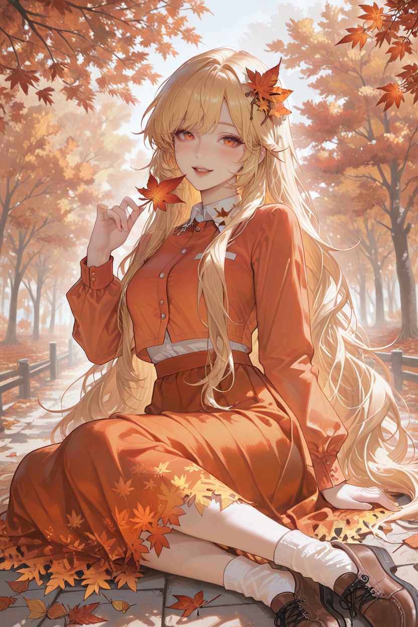 masterpiece,  scenery,  aki shizuha on Tensor.Art
