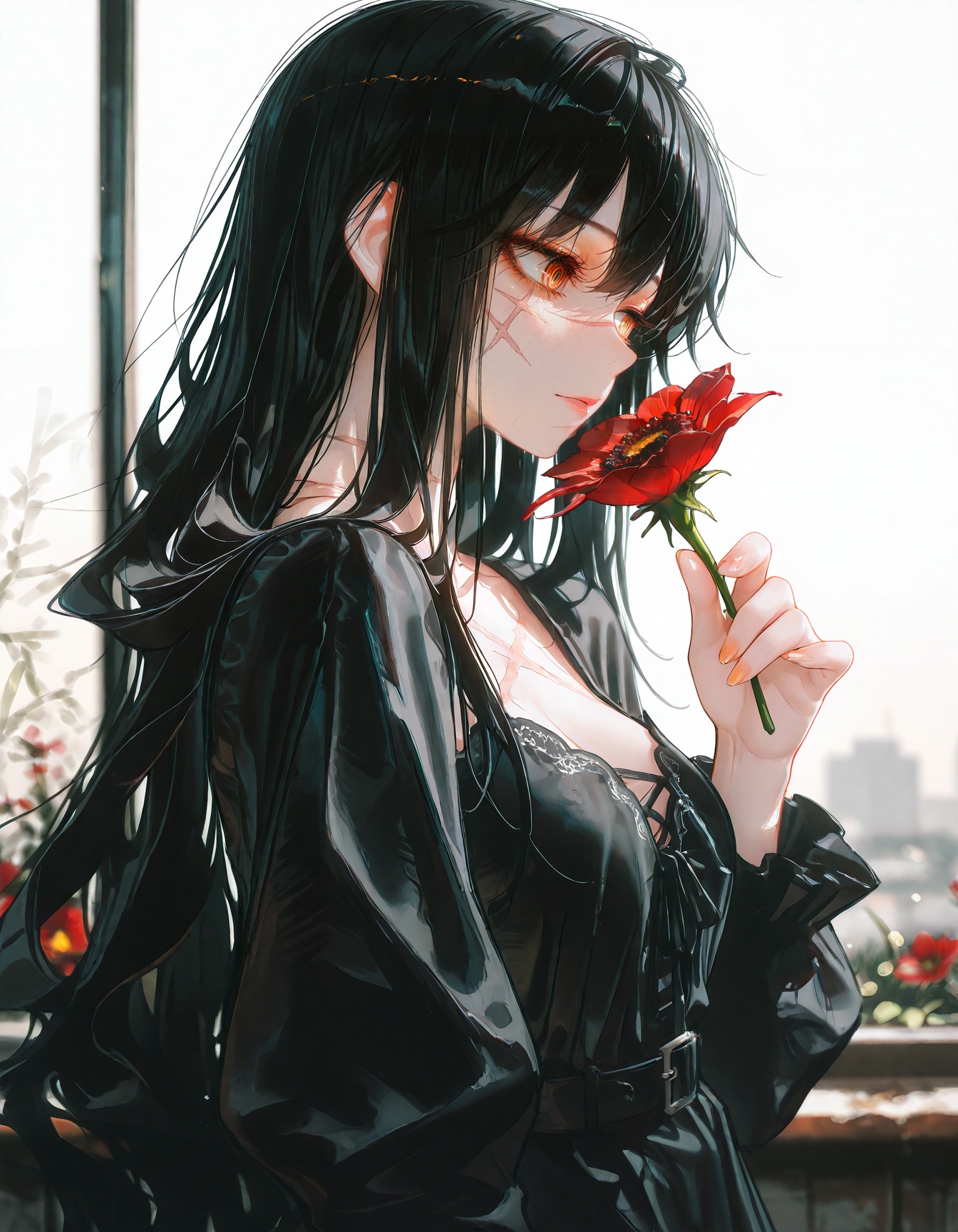 4ndi_illu,  thick eyelashes,  masterpiece on Tensor.Art