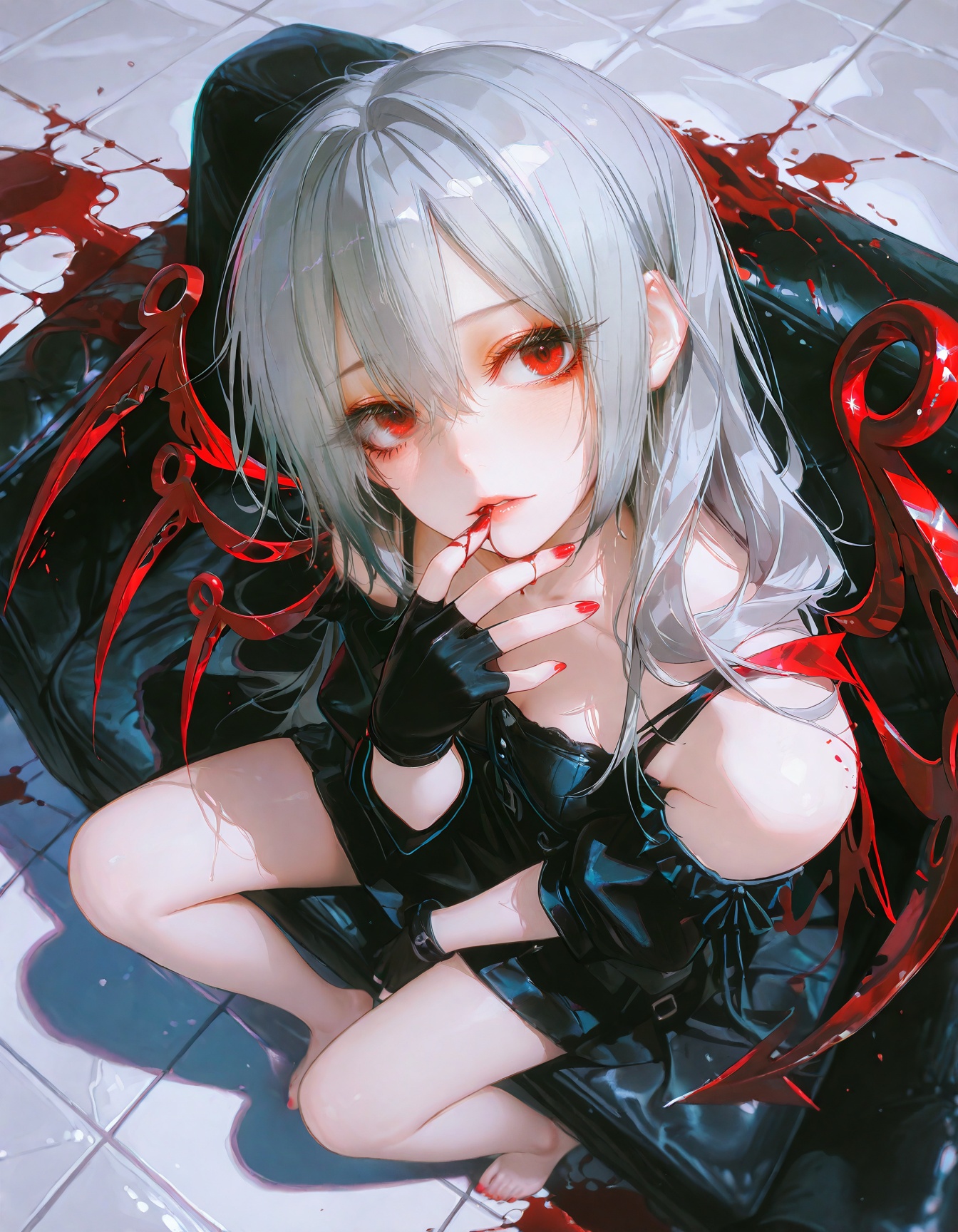4ndi_illu,  thick eyelashes,  masterpiece on Tensor.Art