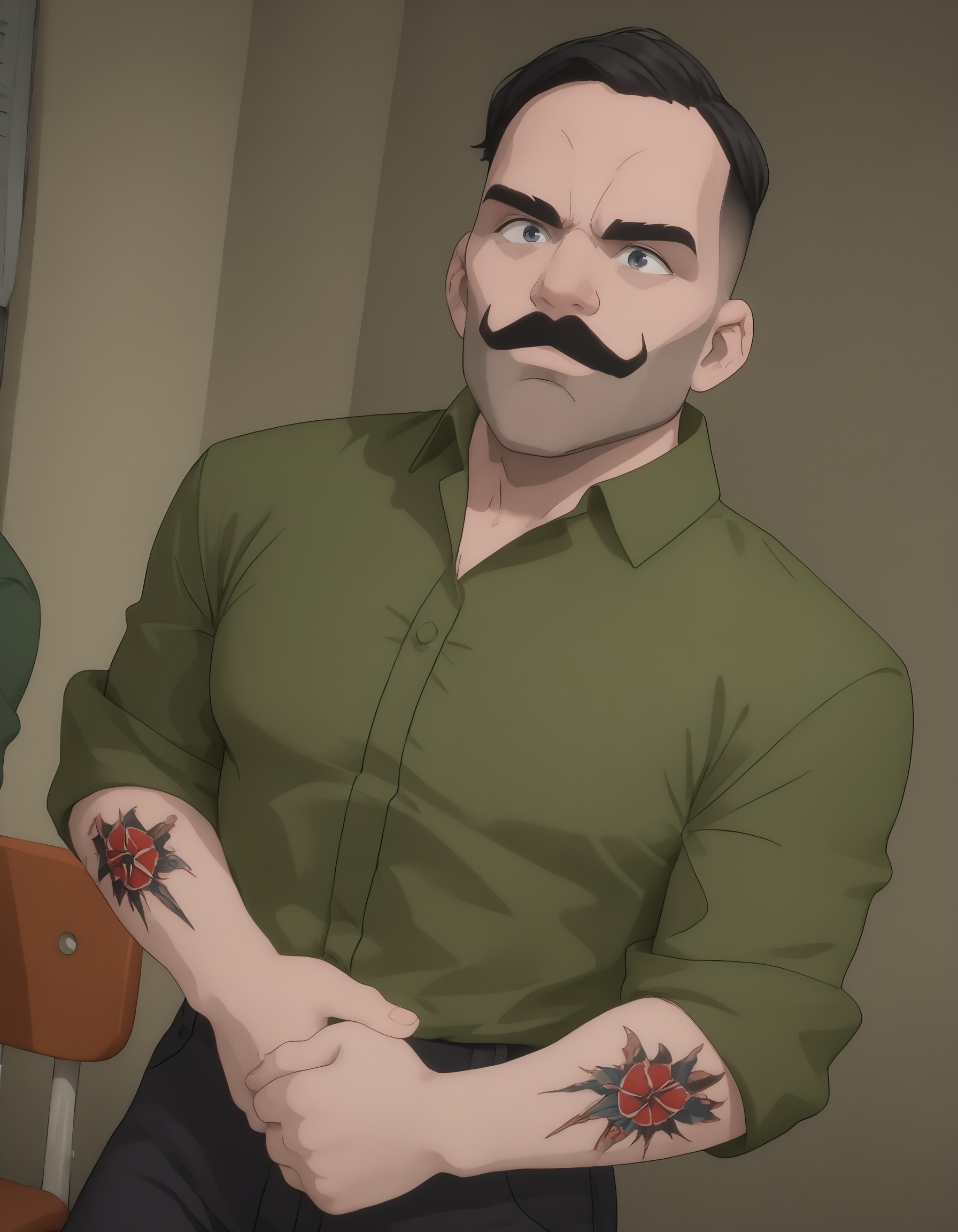 dispatch_punchup,  green shirt on Tensor.Art