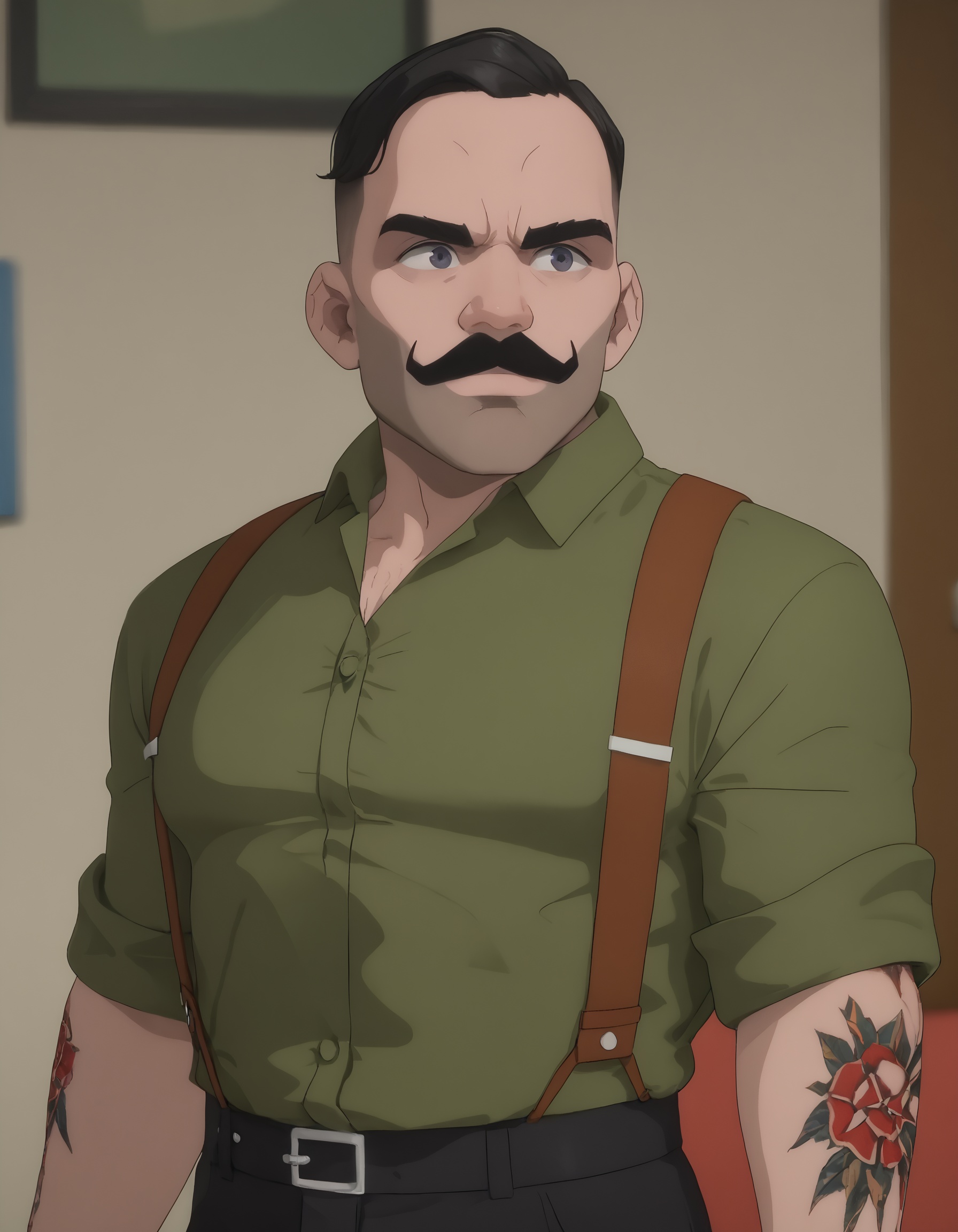 dispatch_punchup,  green shirt on Tensor.Art