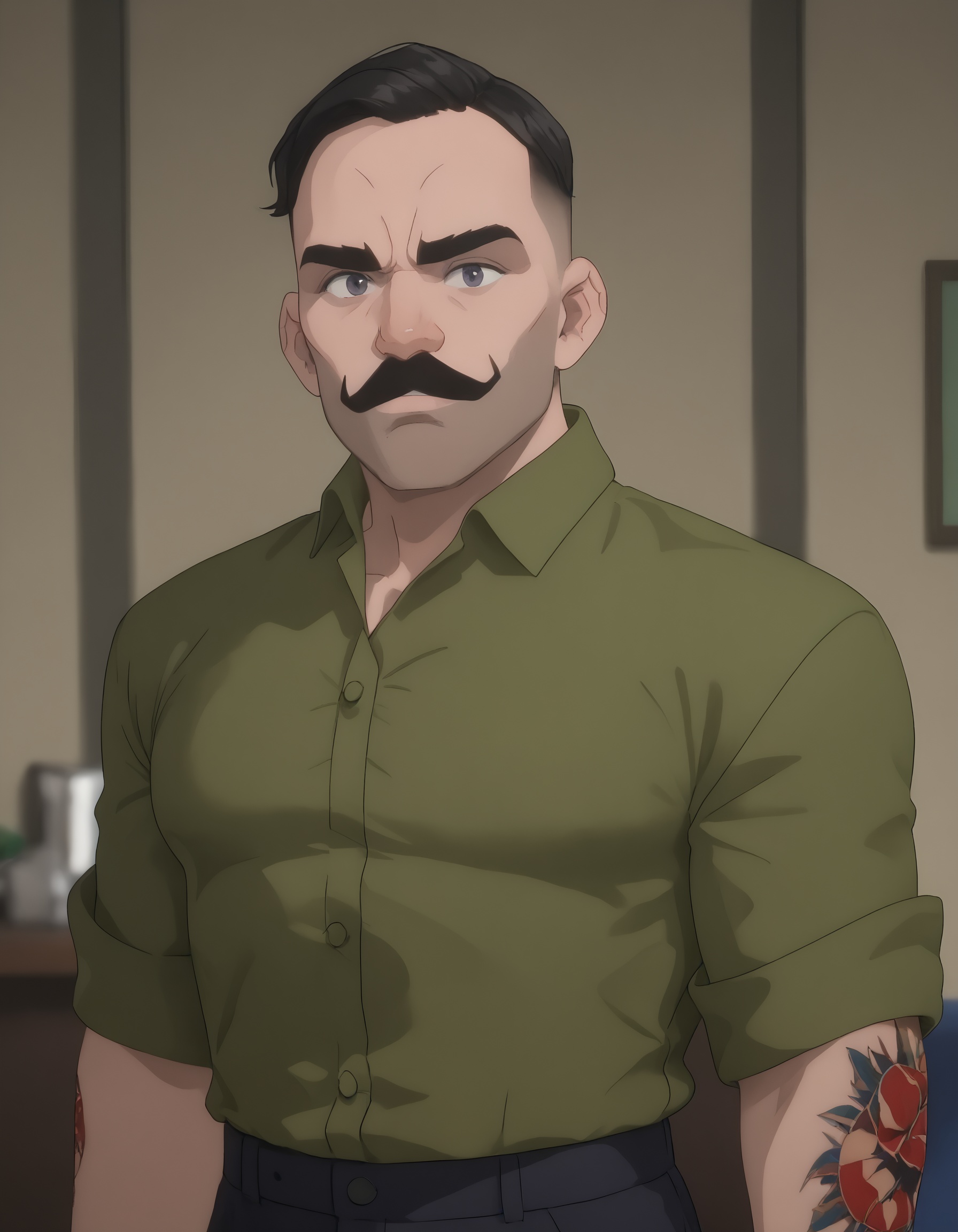 dispatch_punchup,  green shirt on Tensor.Art