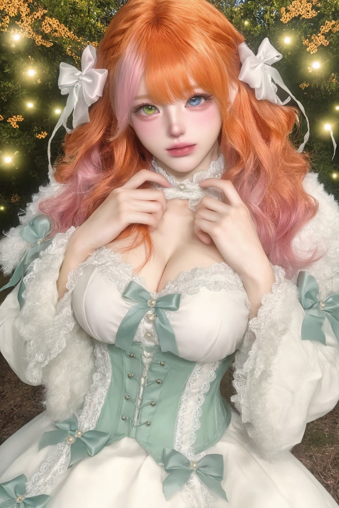 ((1girl)),  big breasts,  a sexy young girl on Tensor.Art