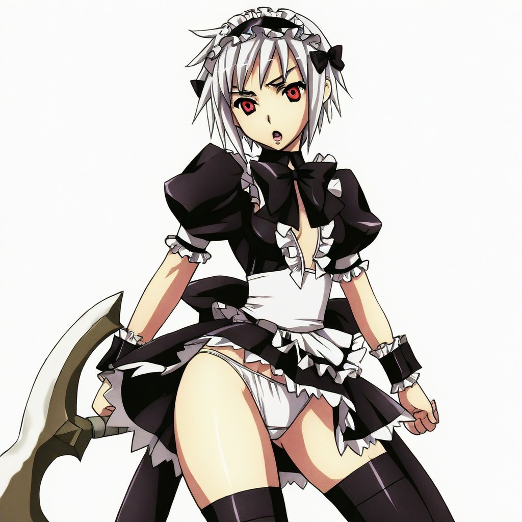 mime (queen's blade),  short hair,  white hair on Tensor.Art