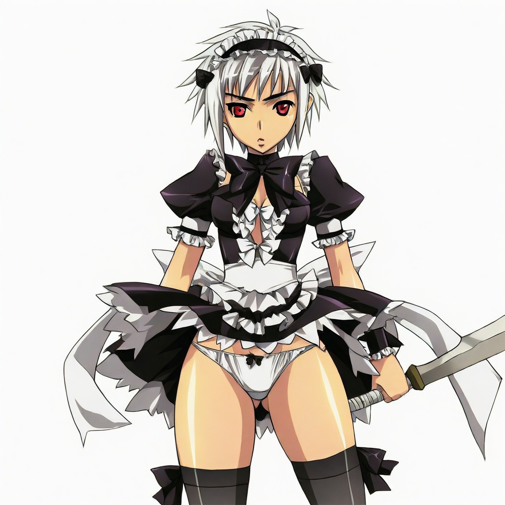 mime (queen's blade),  short hair,  white hair on Tensor.Art