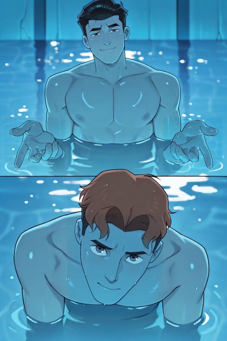 BREAK ma_grayson,  black hair,  black eyes on Tensor.Art